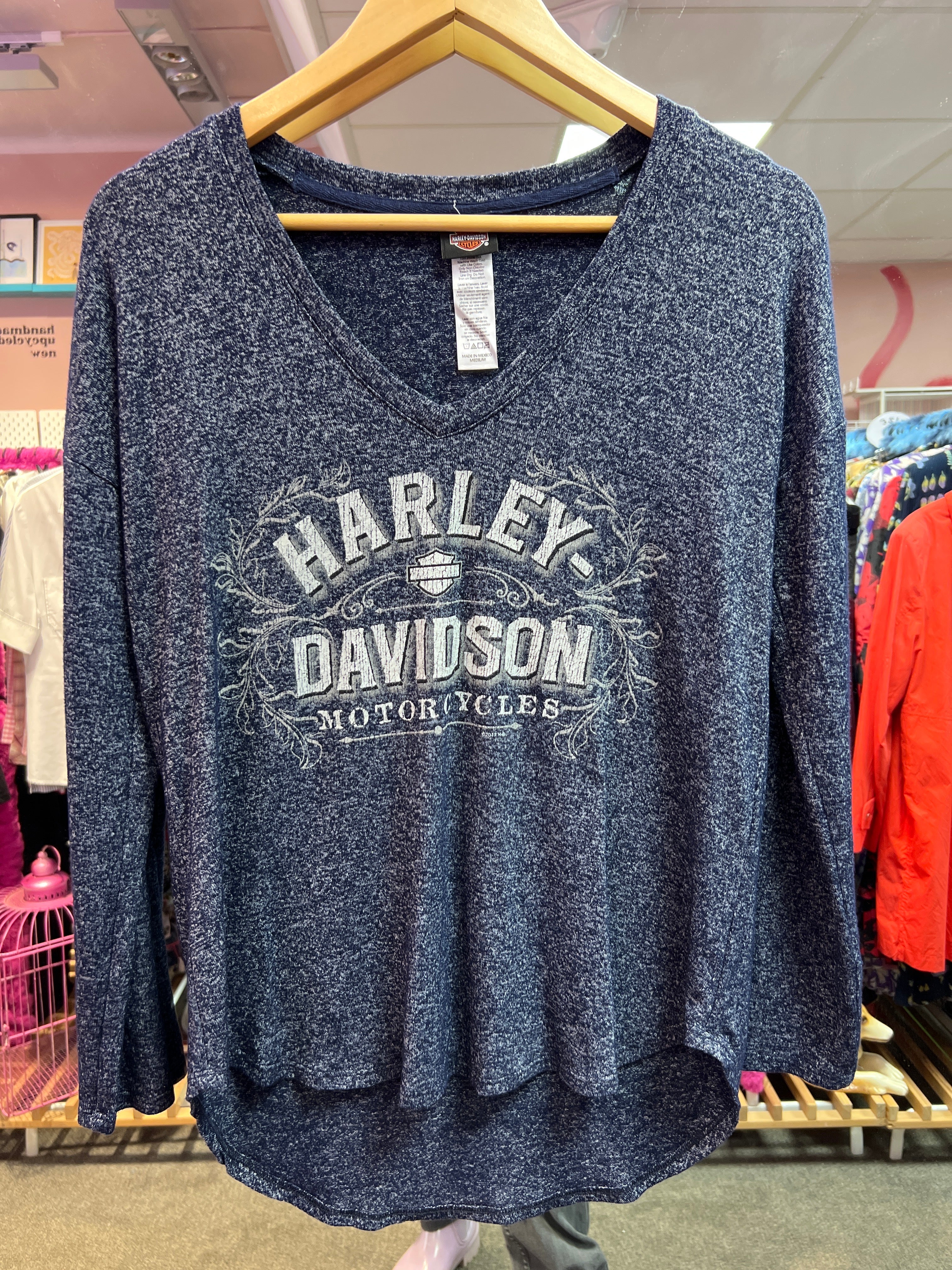 Harley Davidson blue long sleeves