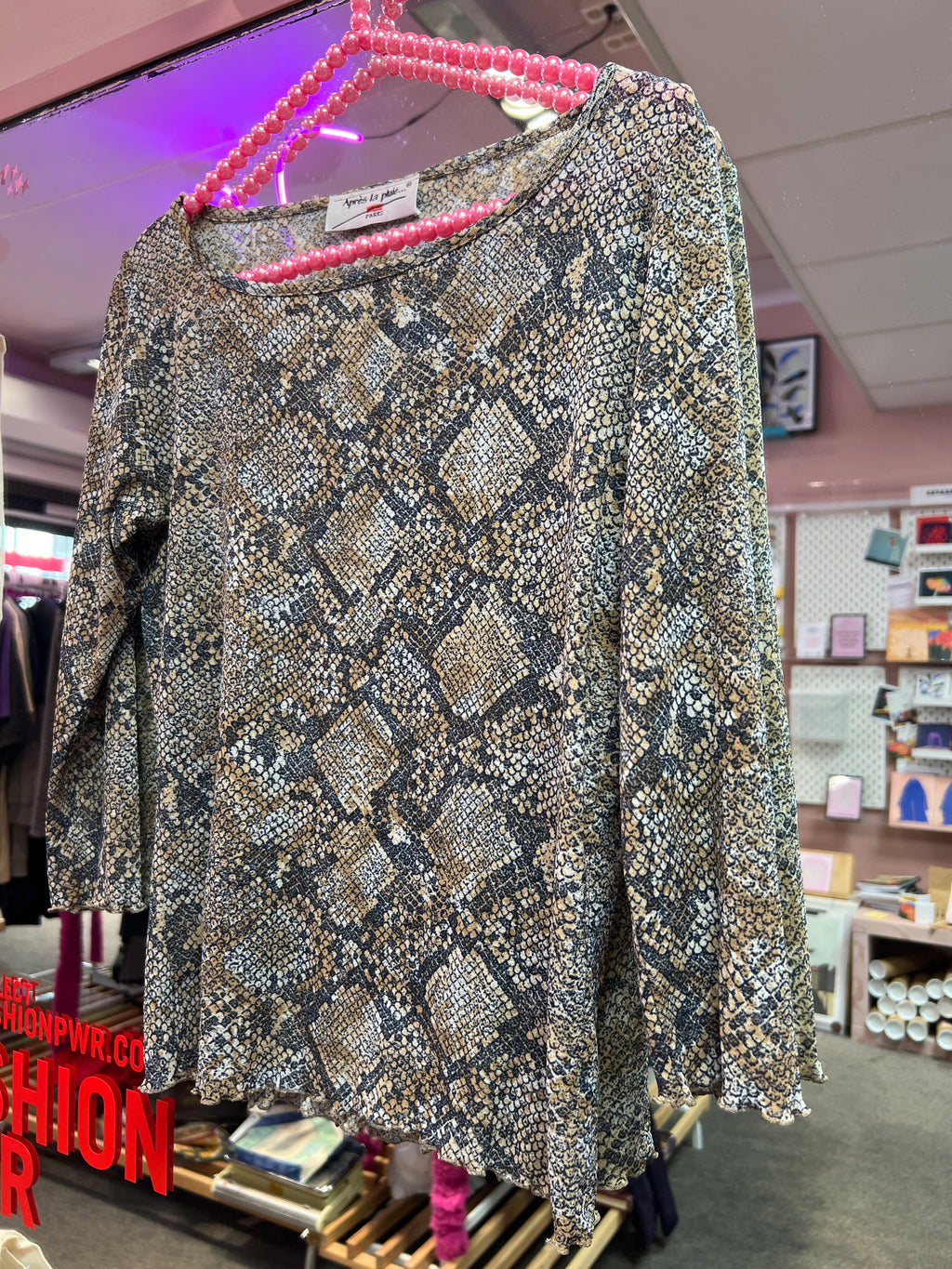Animal print top
