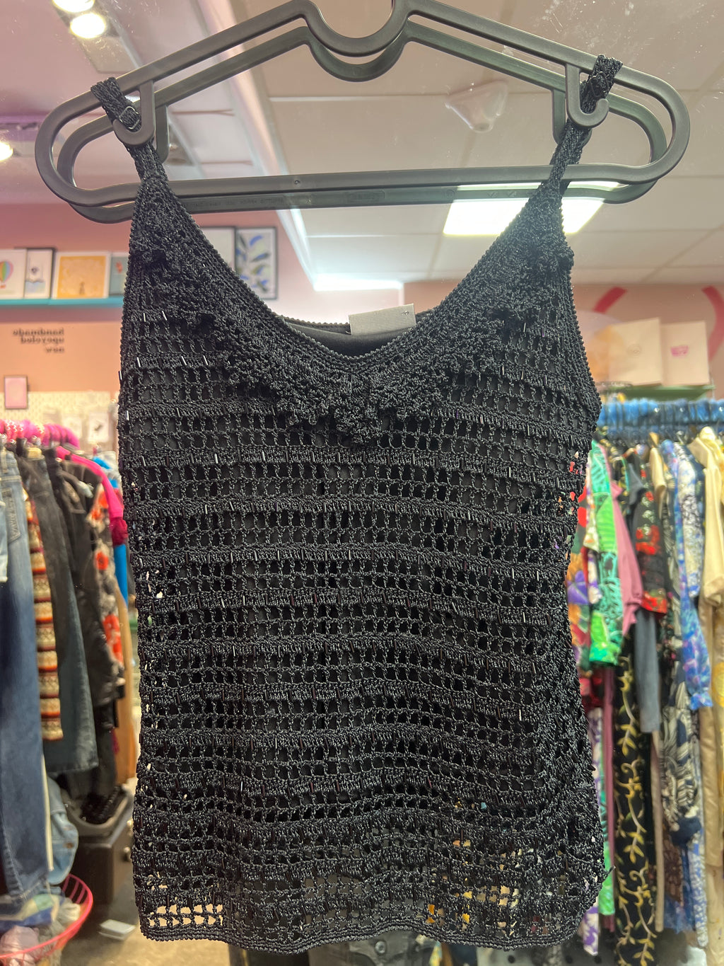 Crochet with beads top