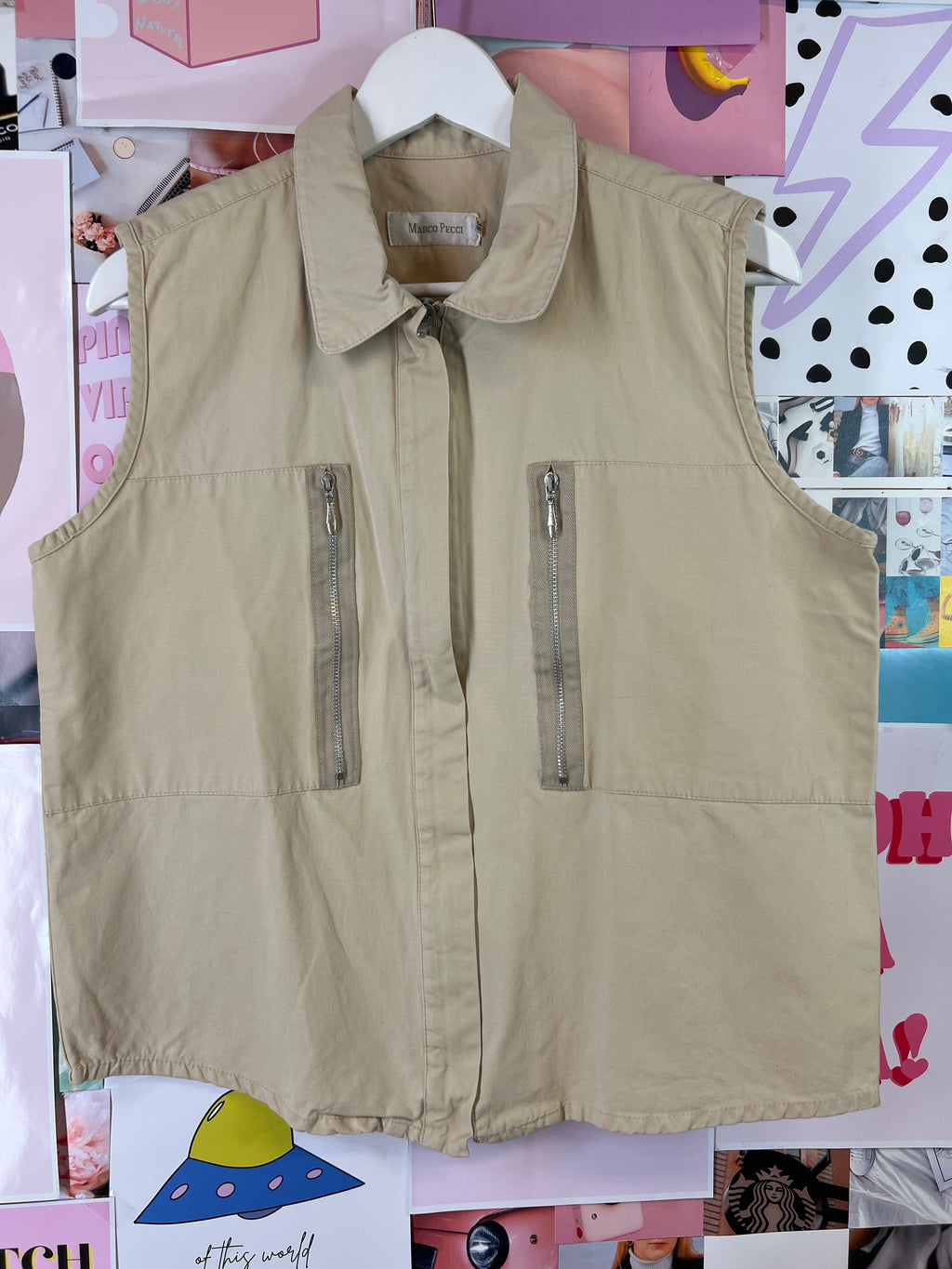Beige väst Marco Pecci
