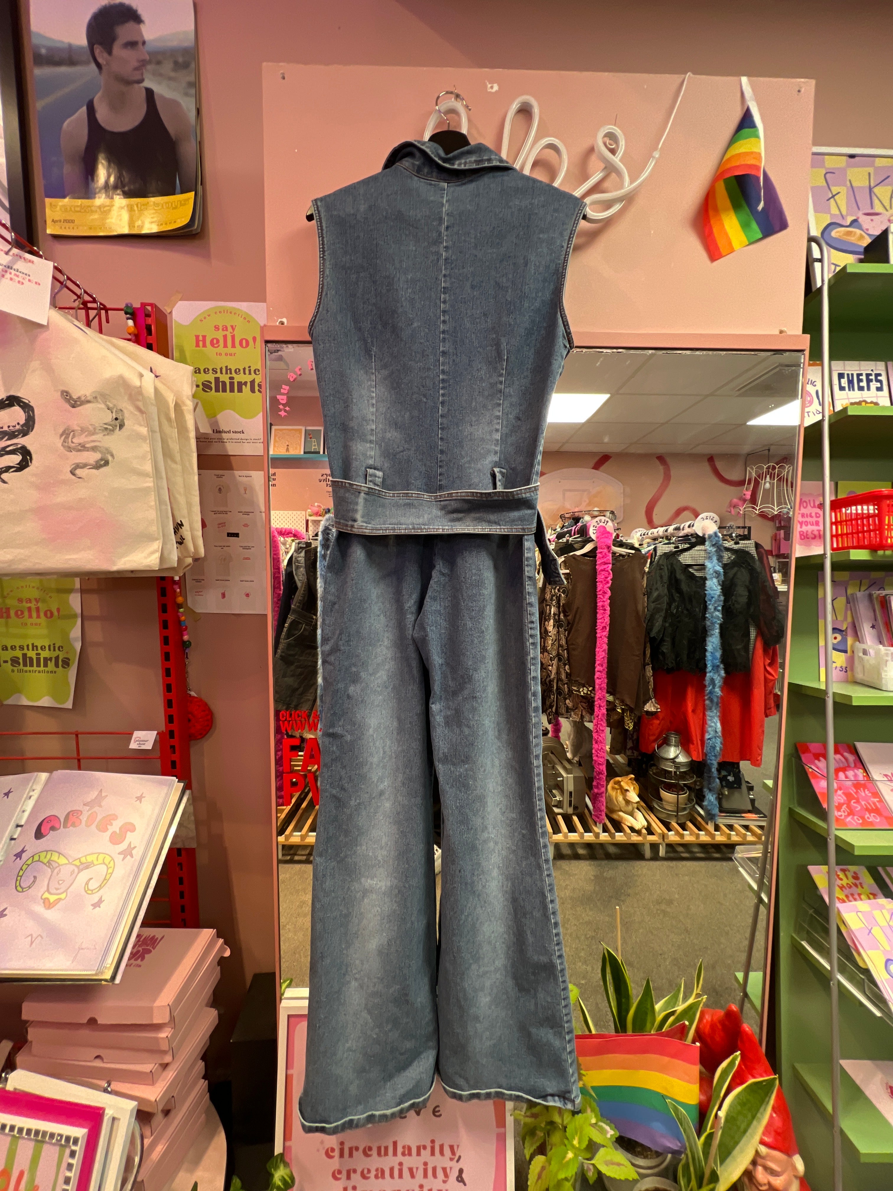 Jeans stretch overalls