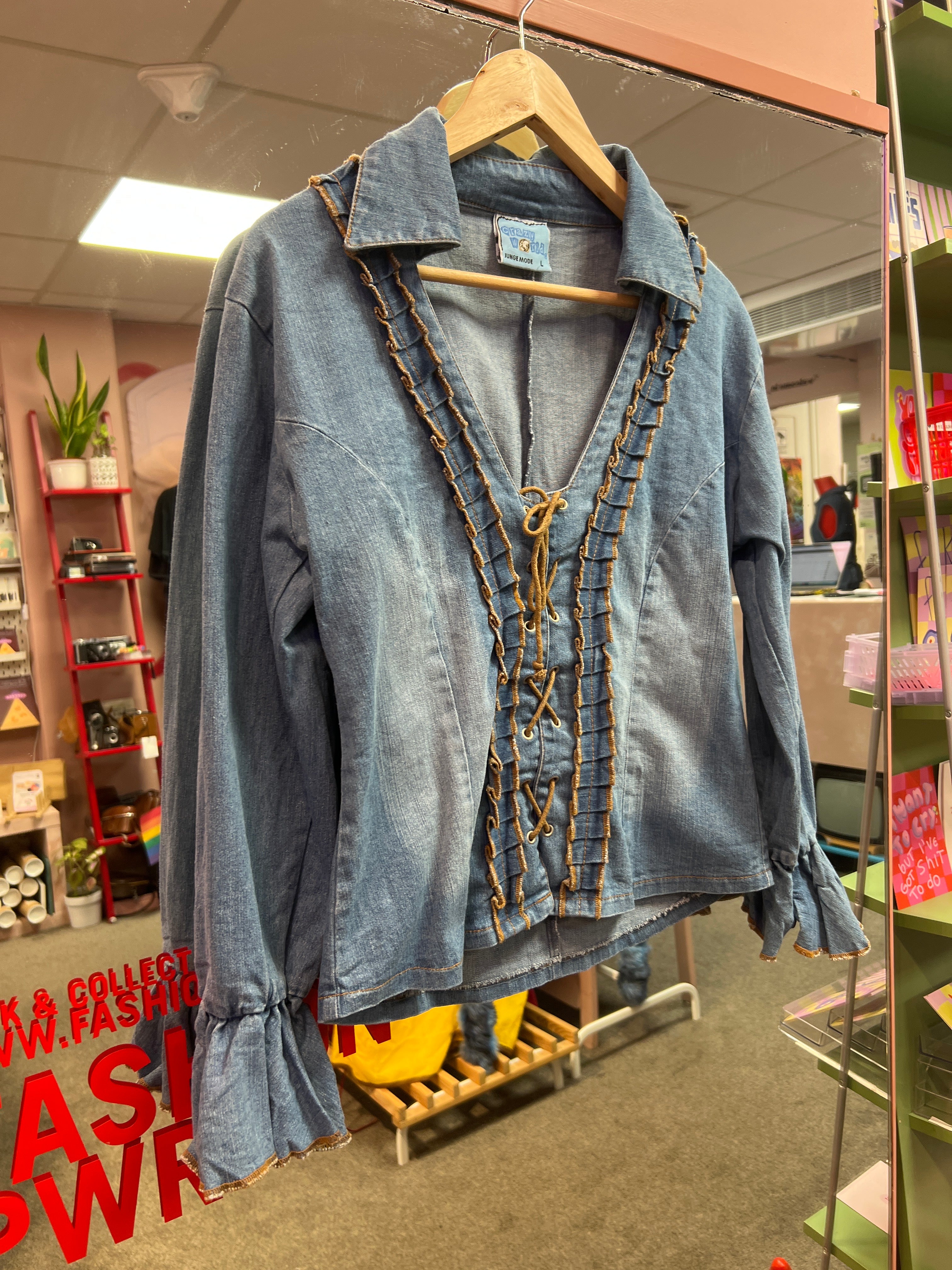 Crazy world jeans top