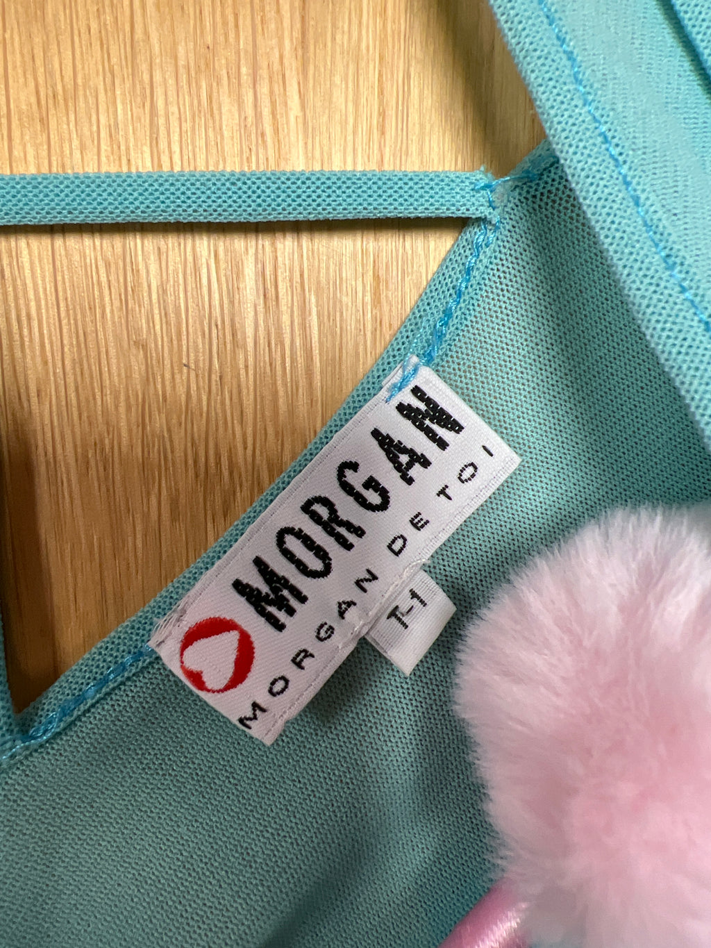 Y2K blue top Morgan de Tai