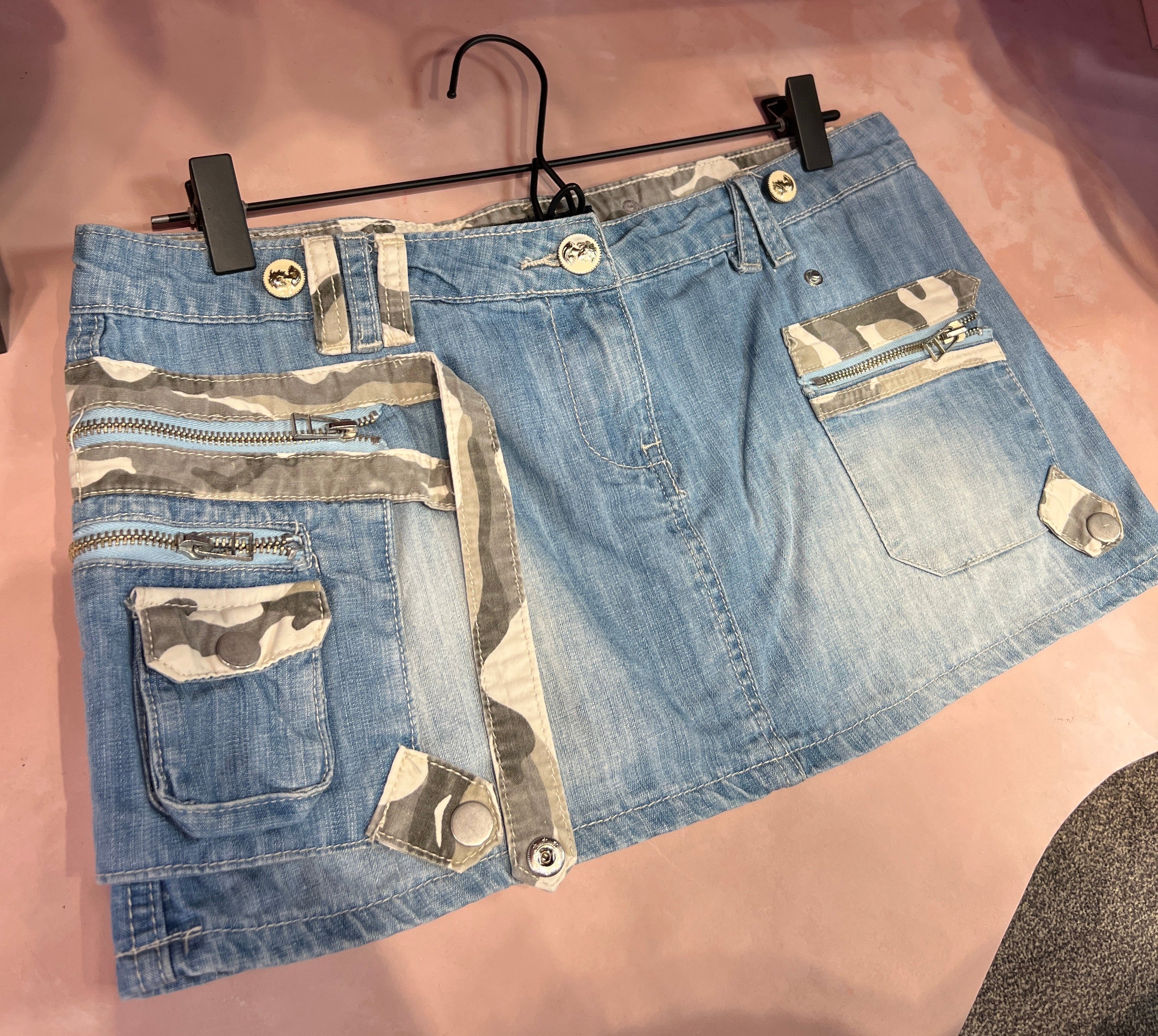 Fanco Jeans skirt multi pocket