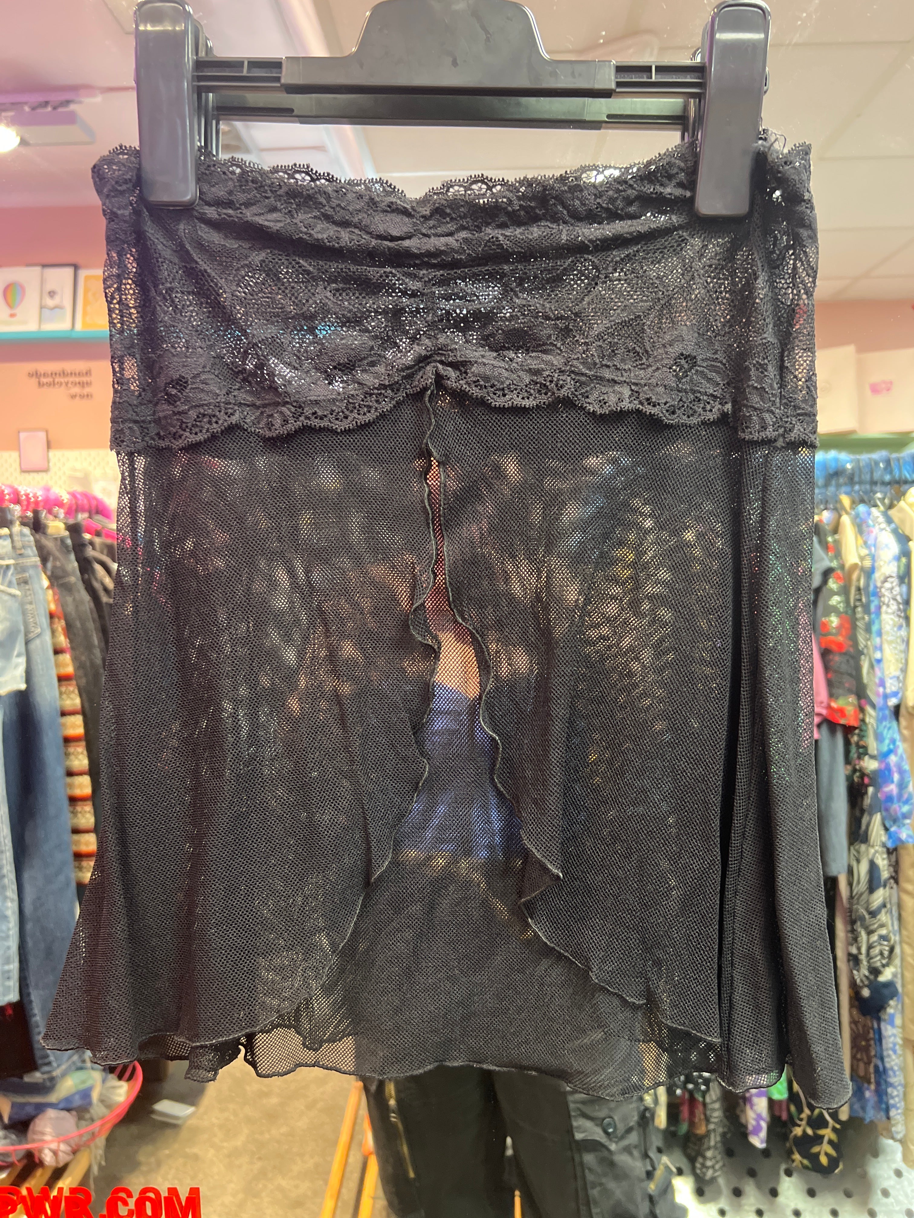 Cutesy and sexy see through top