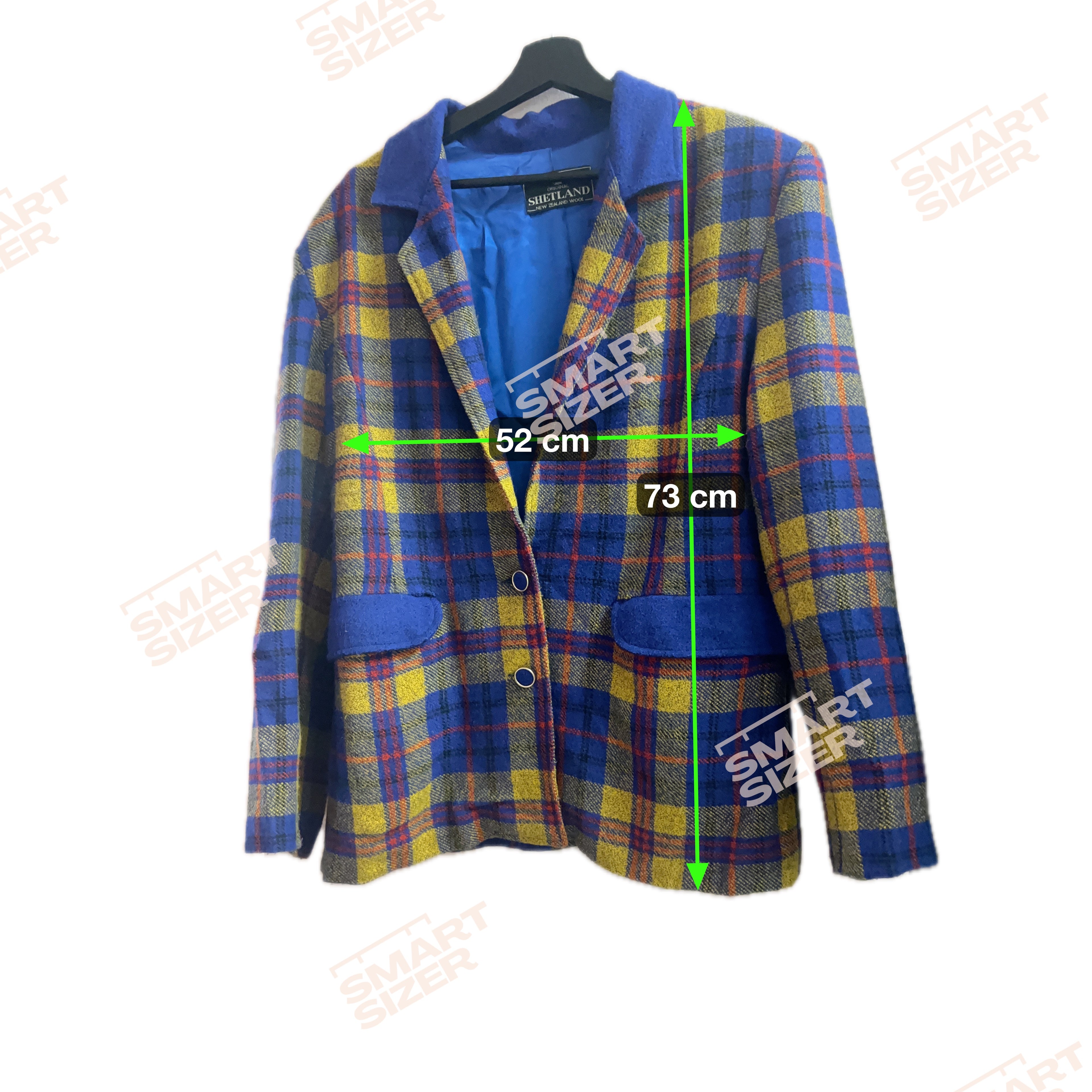 Blue "Clueless" Checkered Blazer