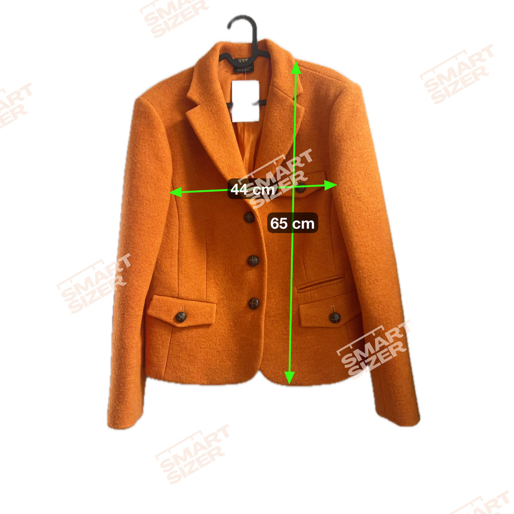 Orange "Madeleine" Wool Blazer