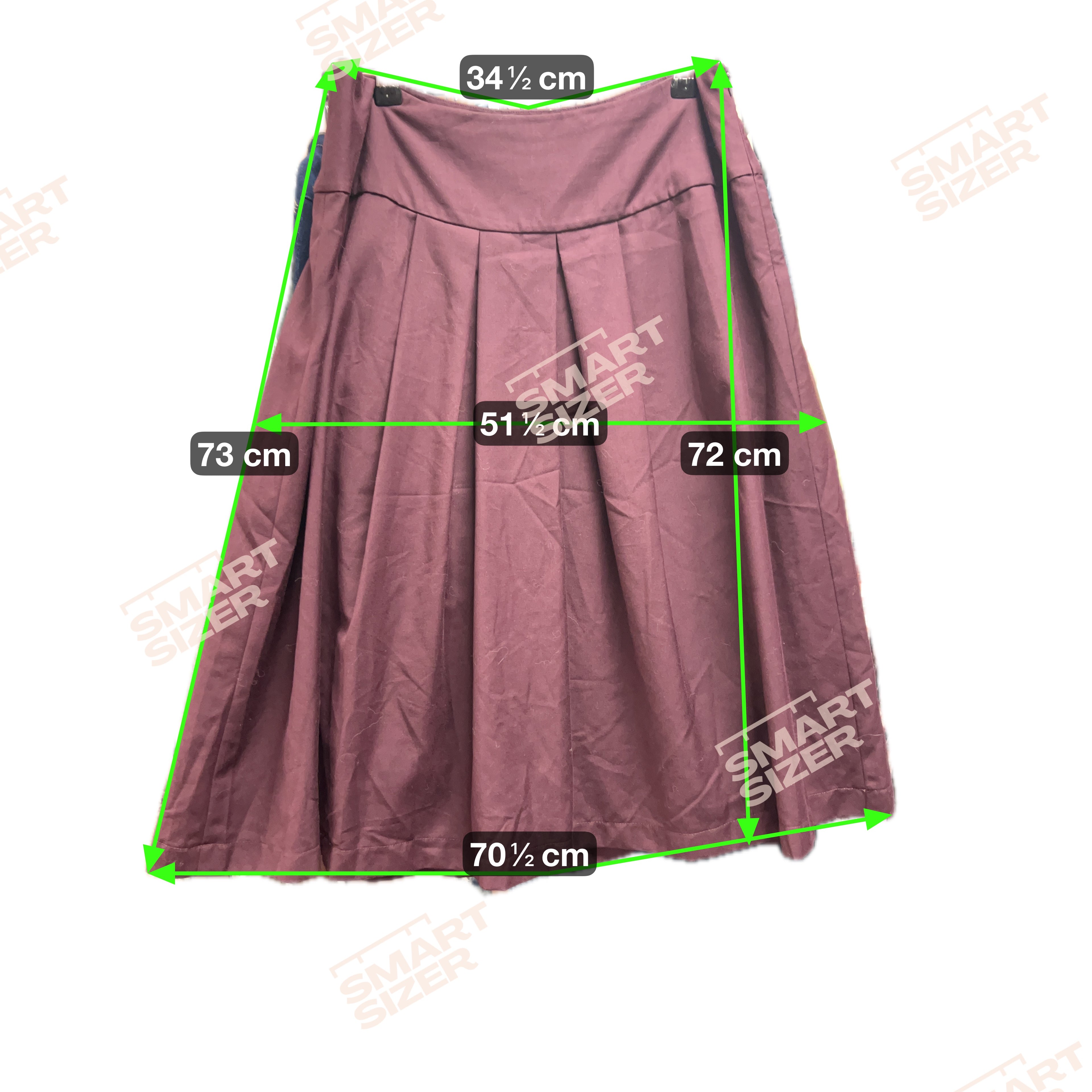 Deep wine skirt