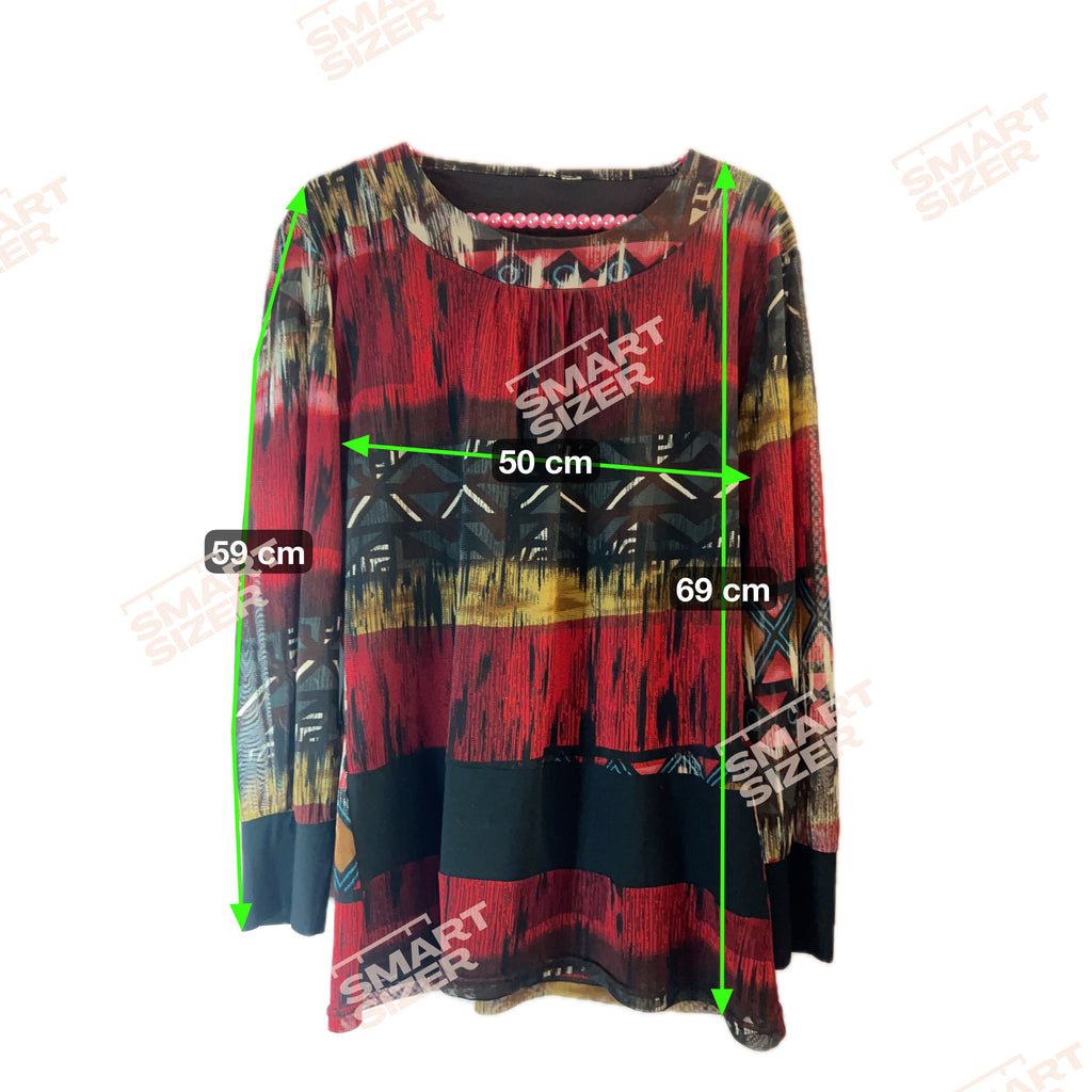 Y2K Geometric blouse