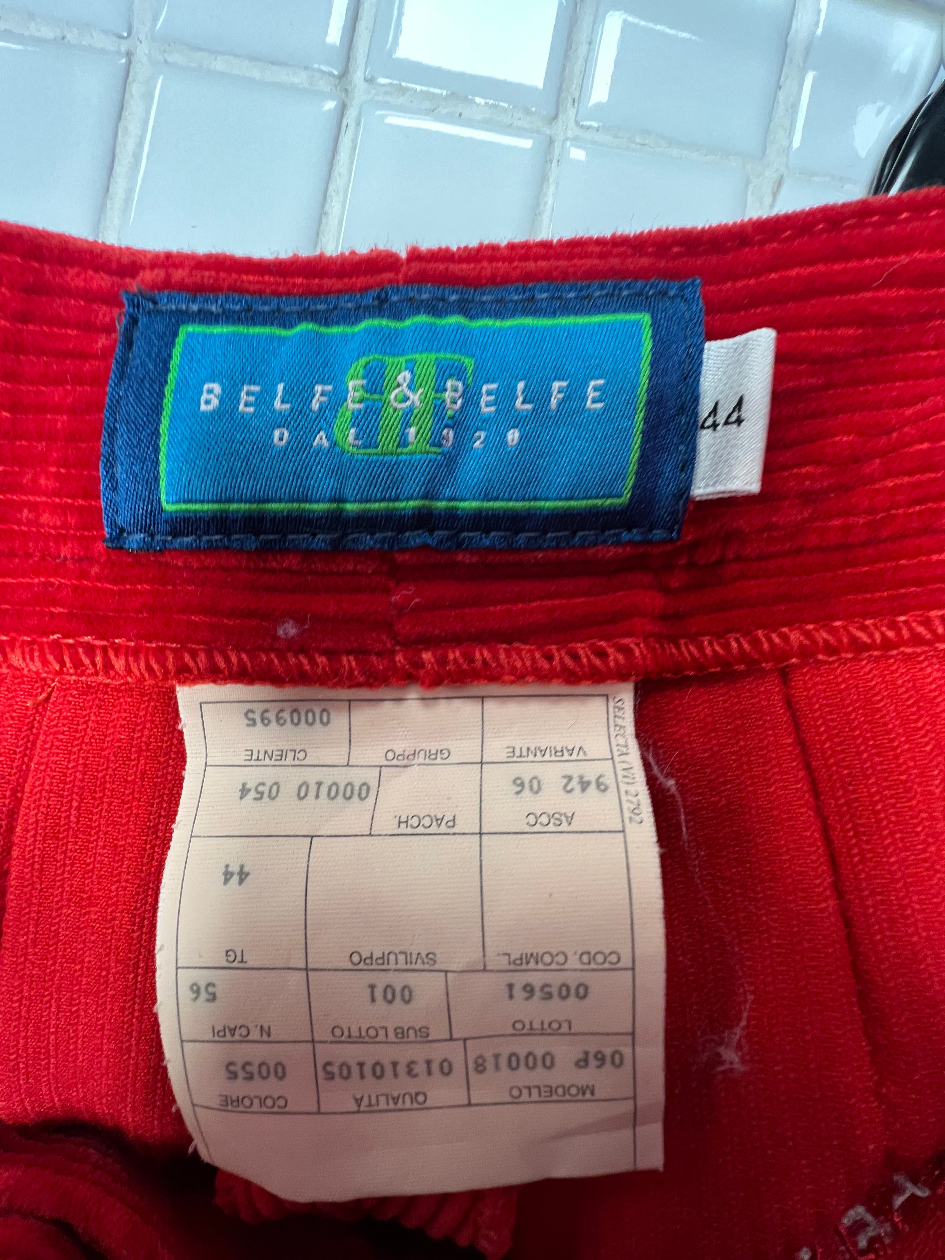 "Belfe and Belfe" Corduroy Vintage Pants FPWR