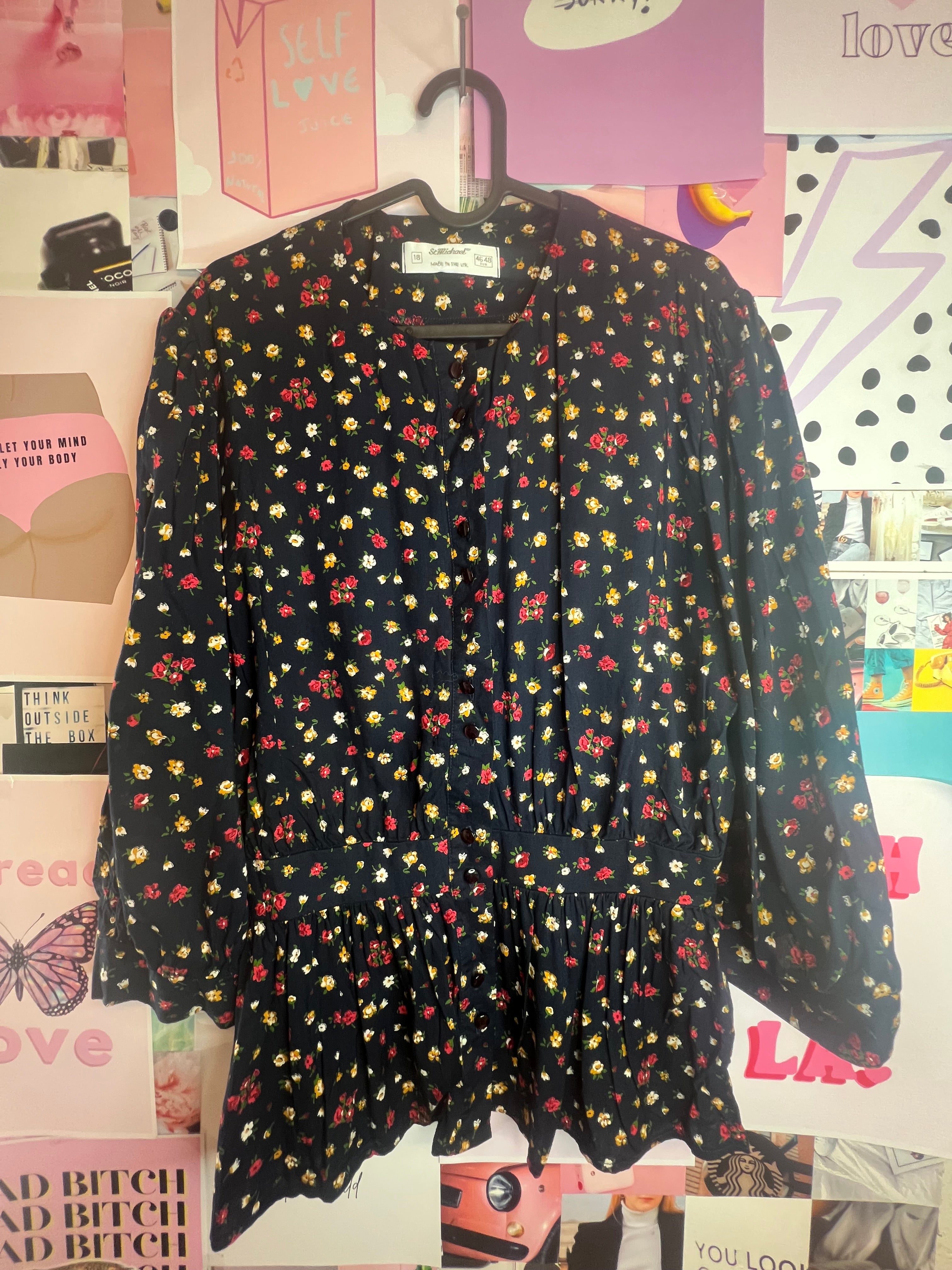 Floral "St Michael" Blouse