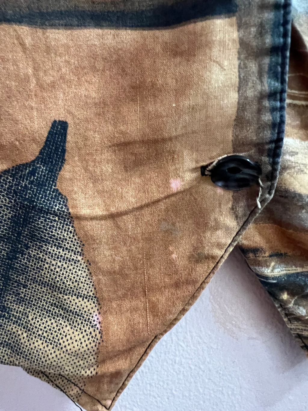 Brown Patterned 70s vest