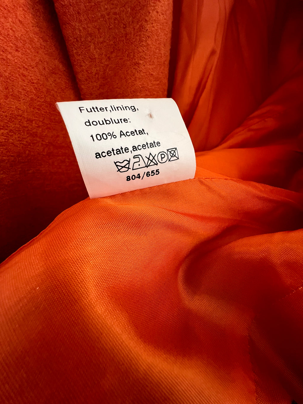 Orange "Madeleine" Wool Blazer