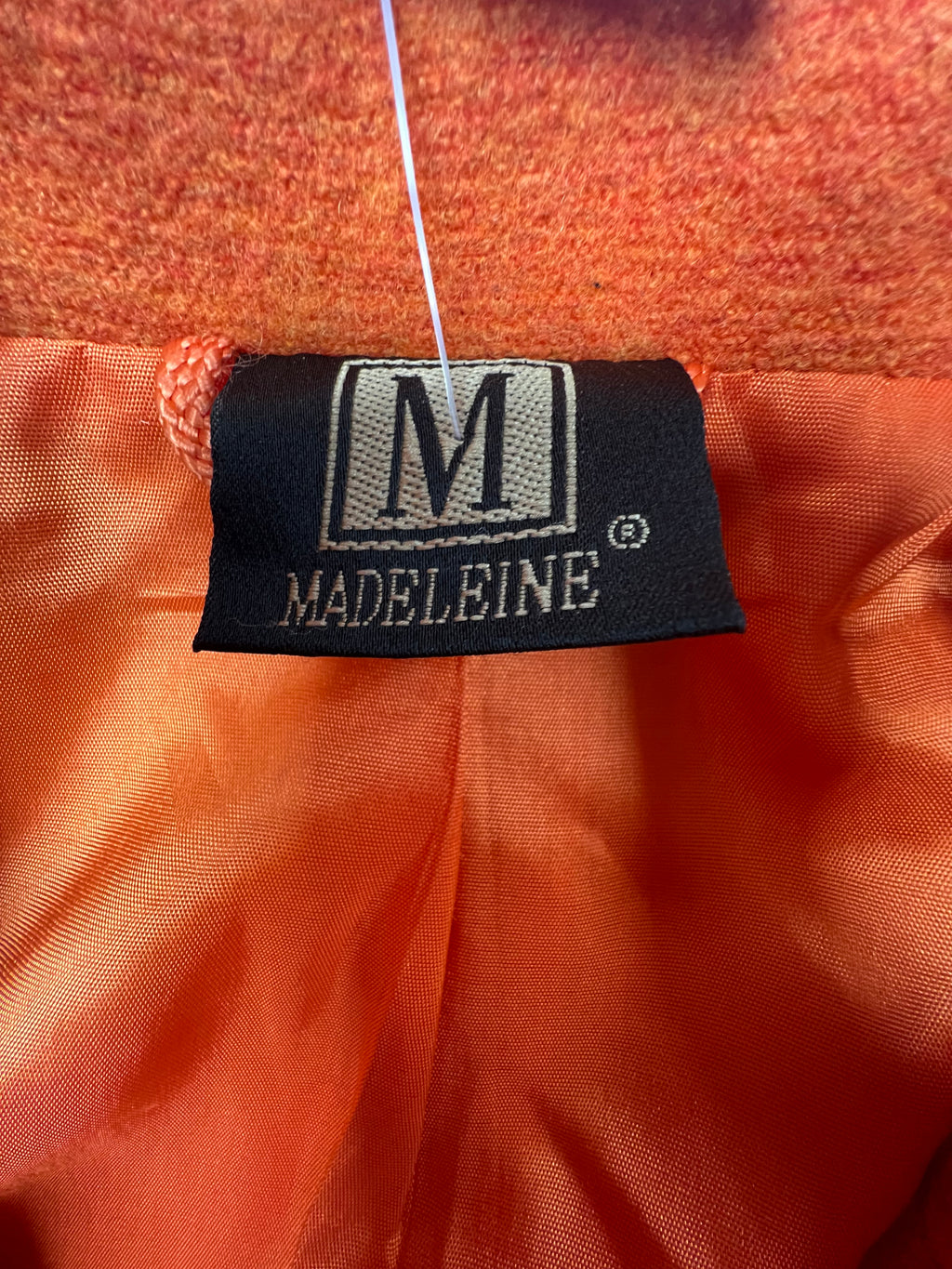 Orange "Madeleine" Wool Blazer