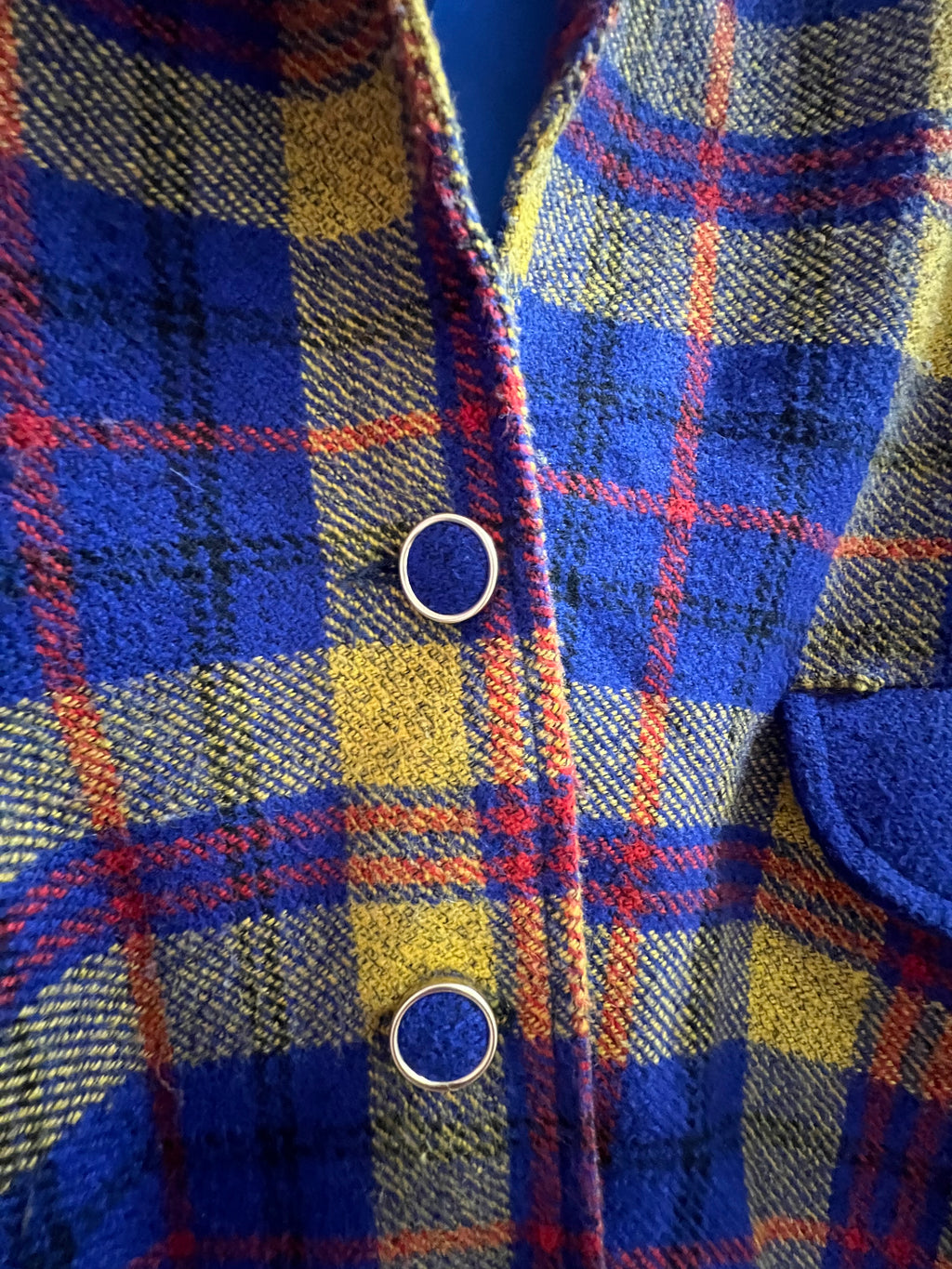 Blue "Clueless" Checkered Blazer