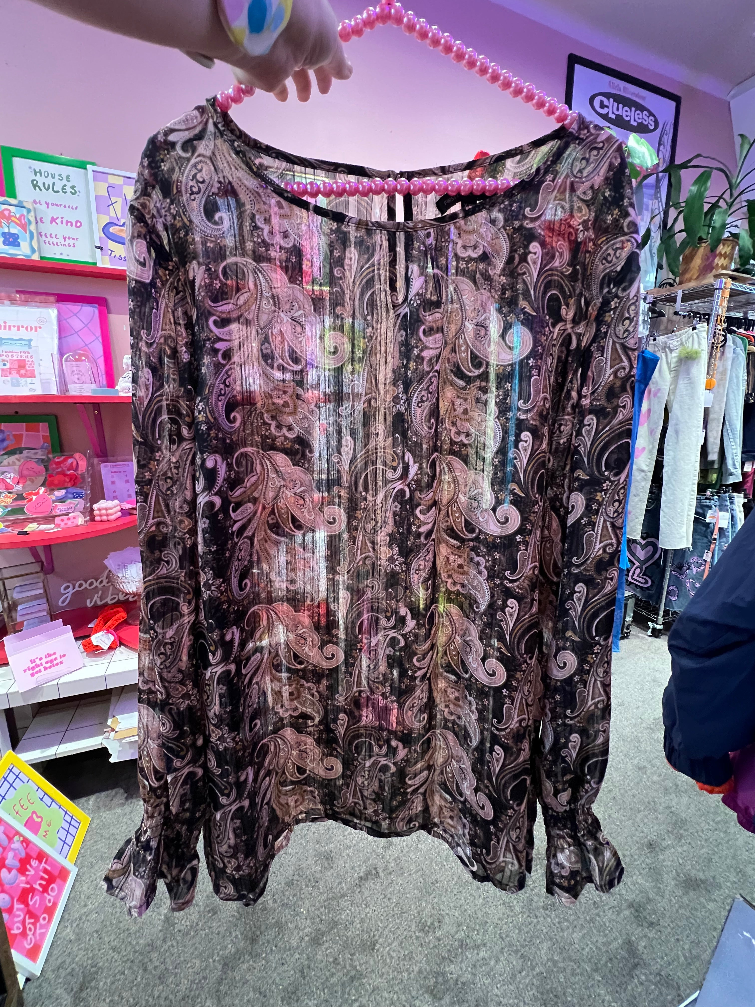 "First Class Collection" See-through Blouse