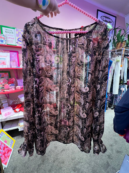 "First Class Collection" See-through Blouse