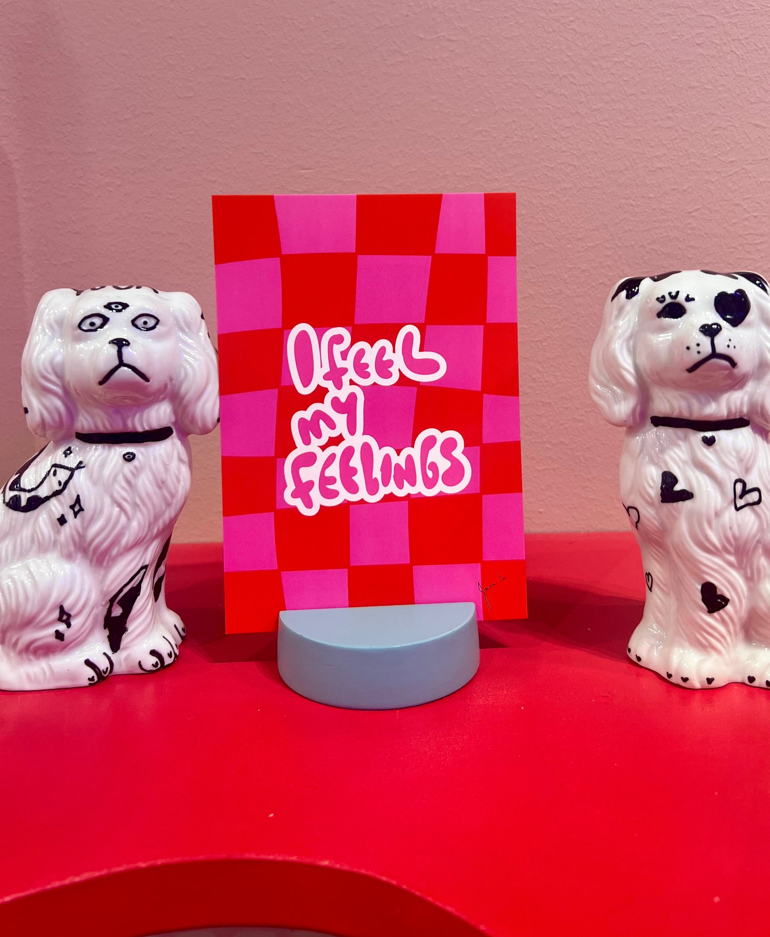 I feel my feelings Postcard