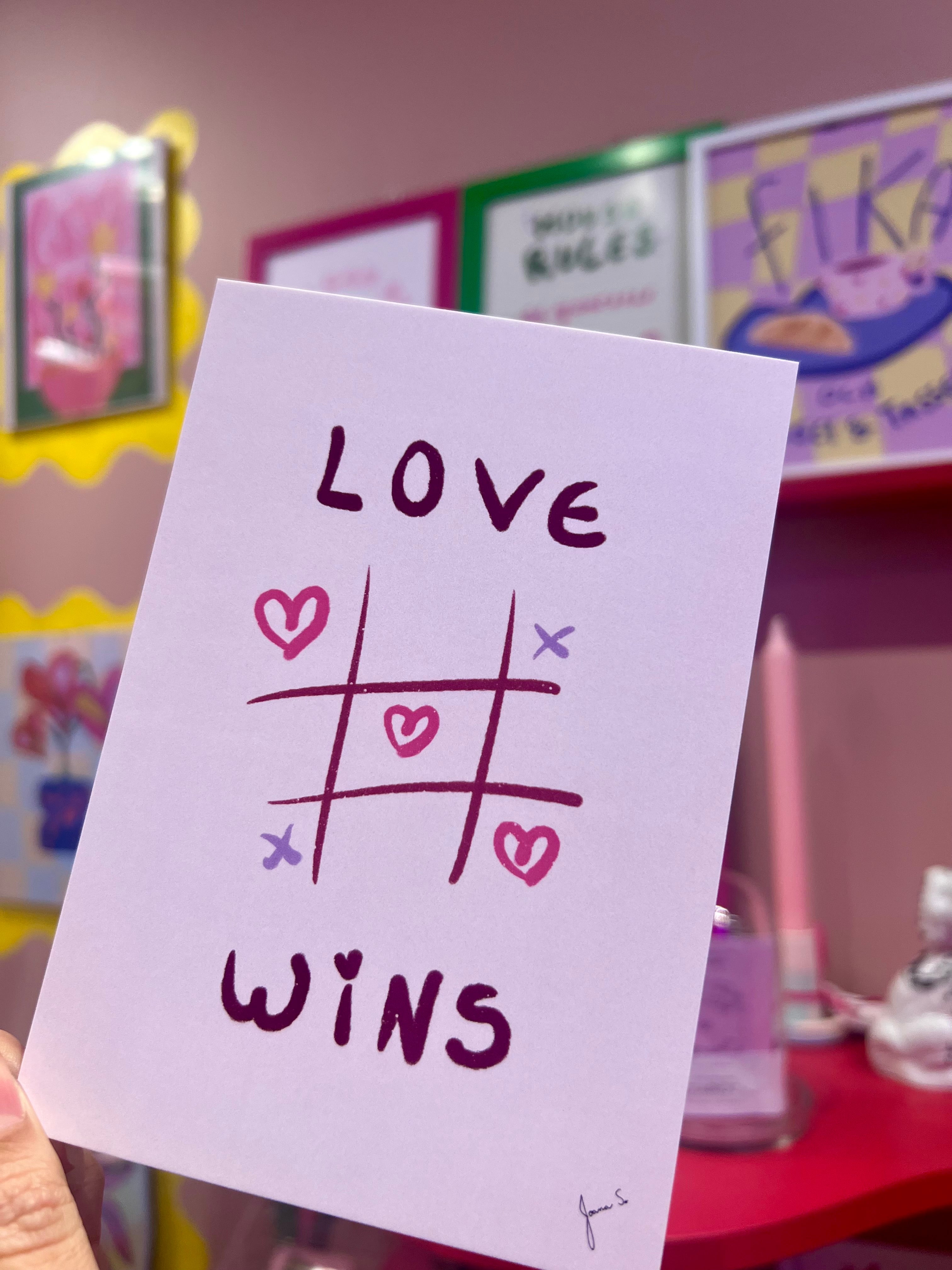 Love wins Poster & Postcard