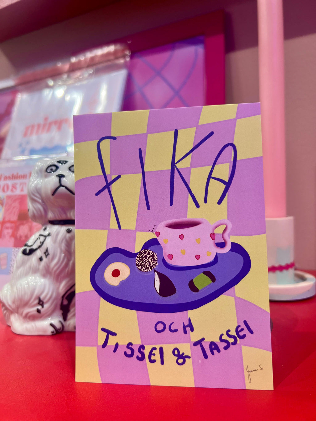 Fika och tissel & tassel Poster & Postcard