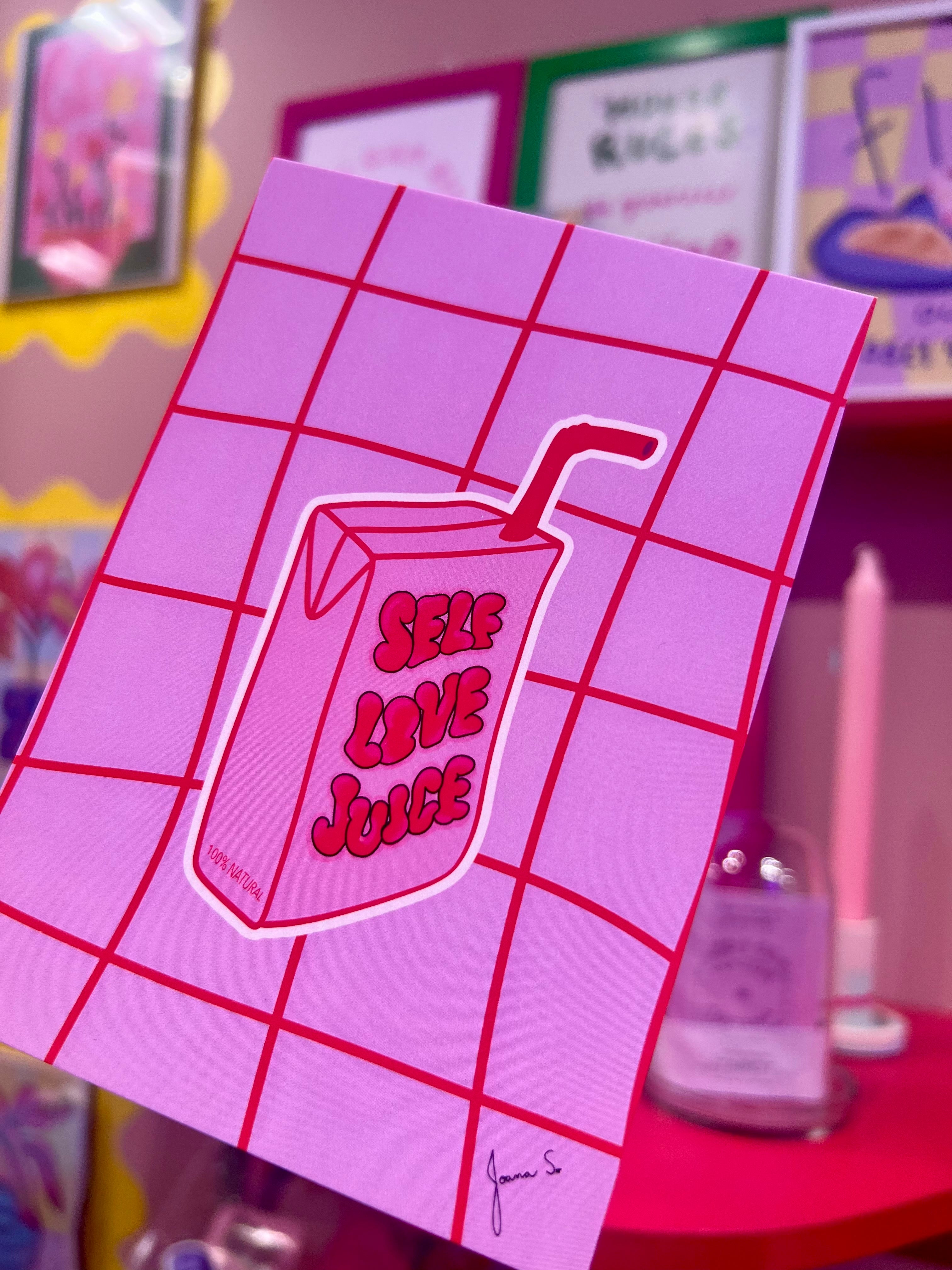 Self-love Juice Poster & Postcard