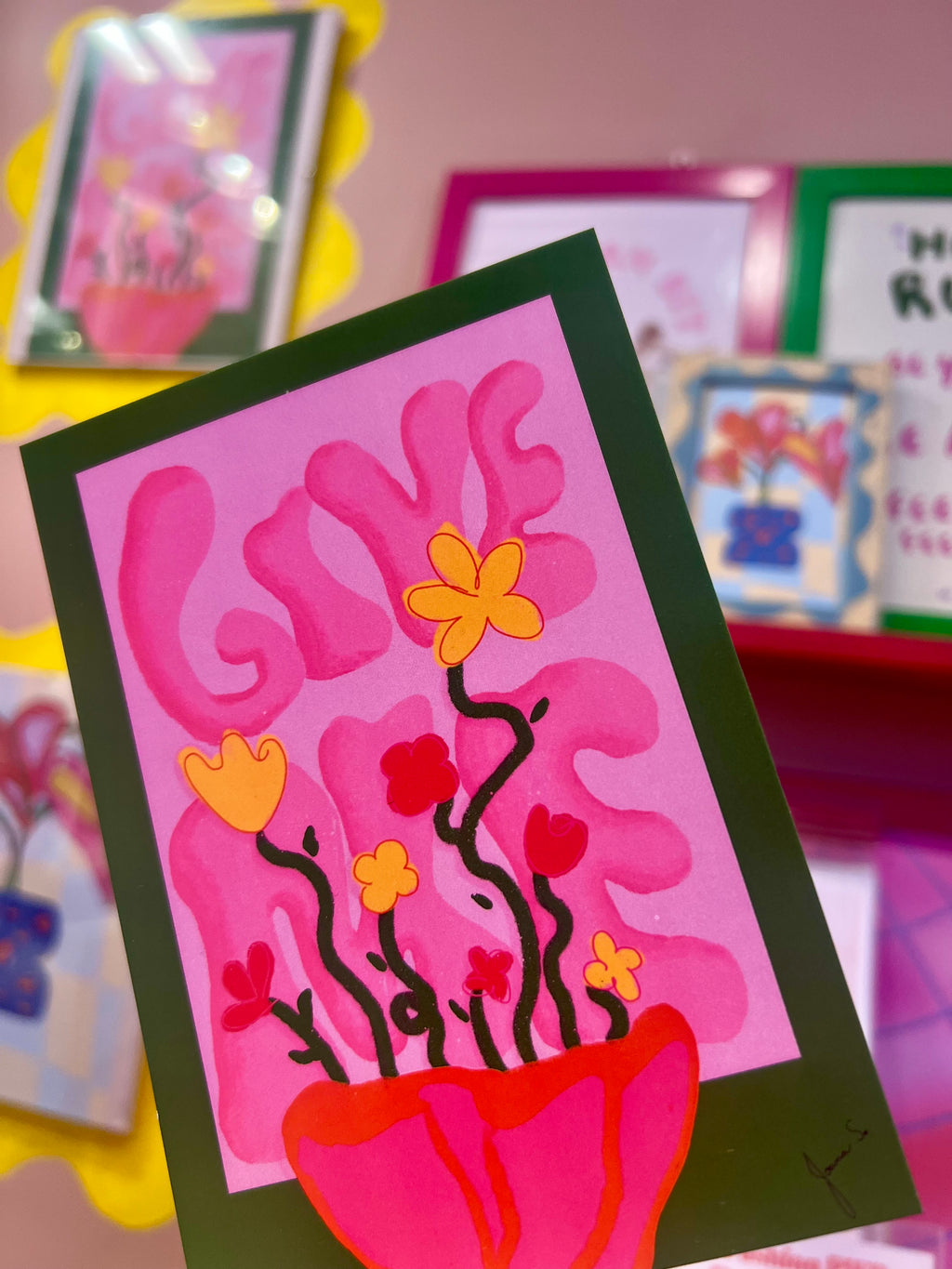 Give me flowers Poster & Postcard