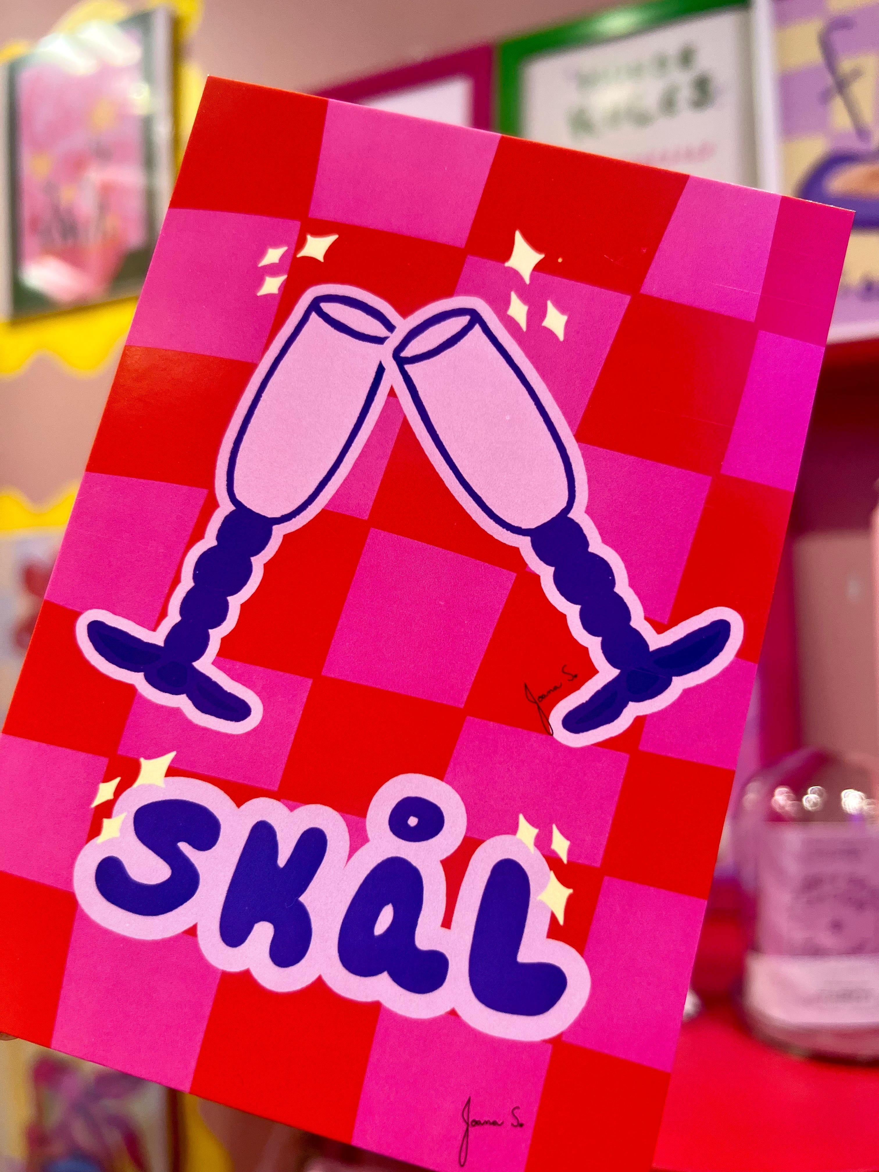 Skål Poster & Postcard