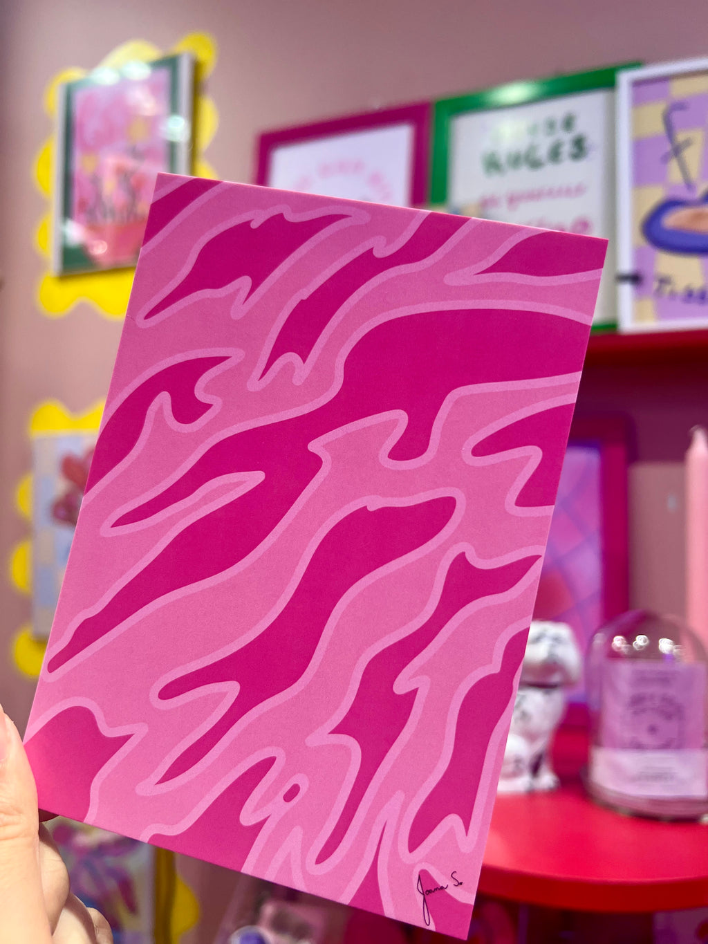 Pink tiger Poster & Postcard