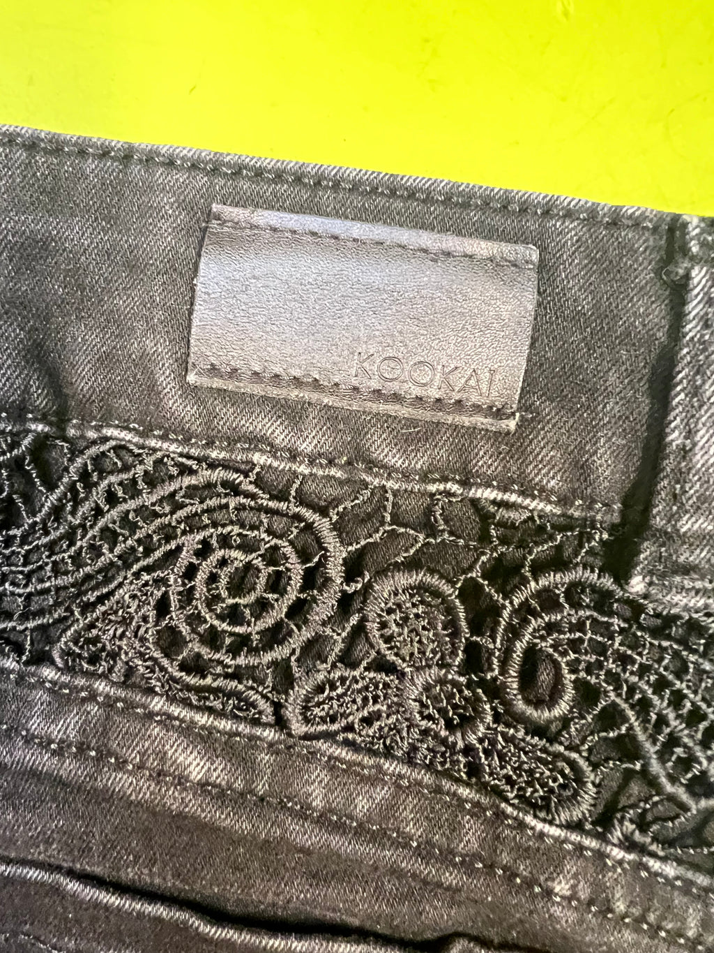 Black "Kookai" Jeans Skirt