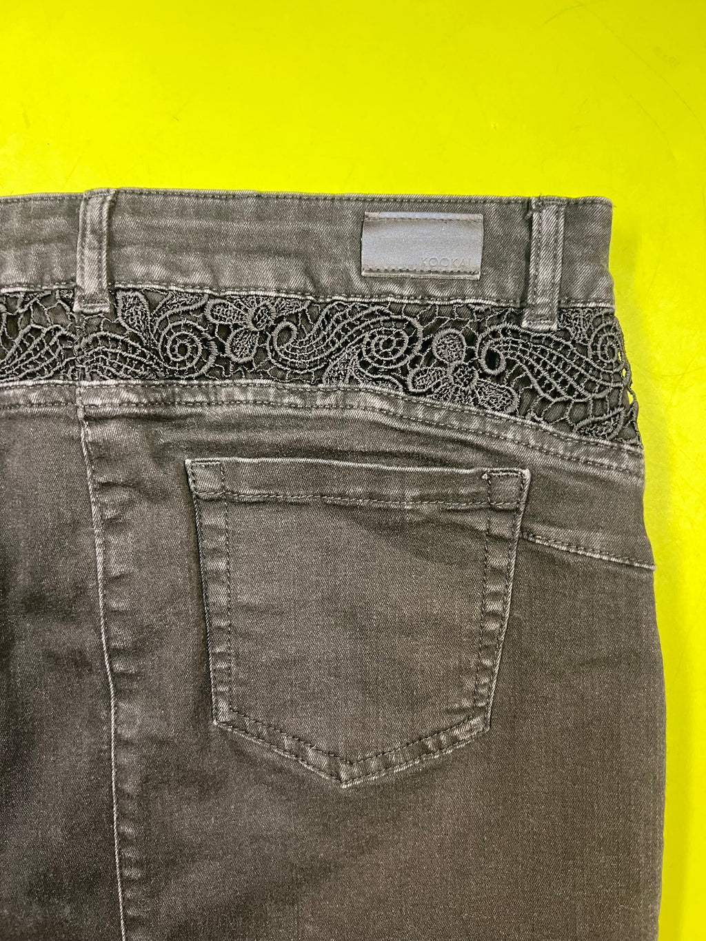 Black "Kookai" Jeans Skirt