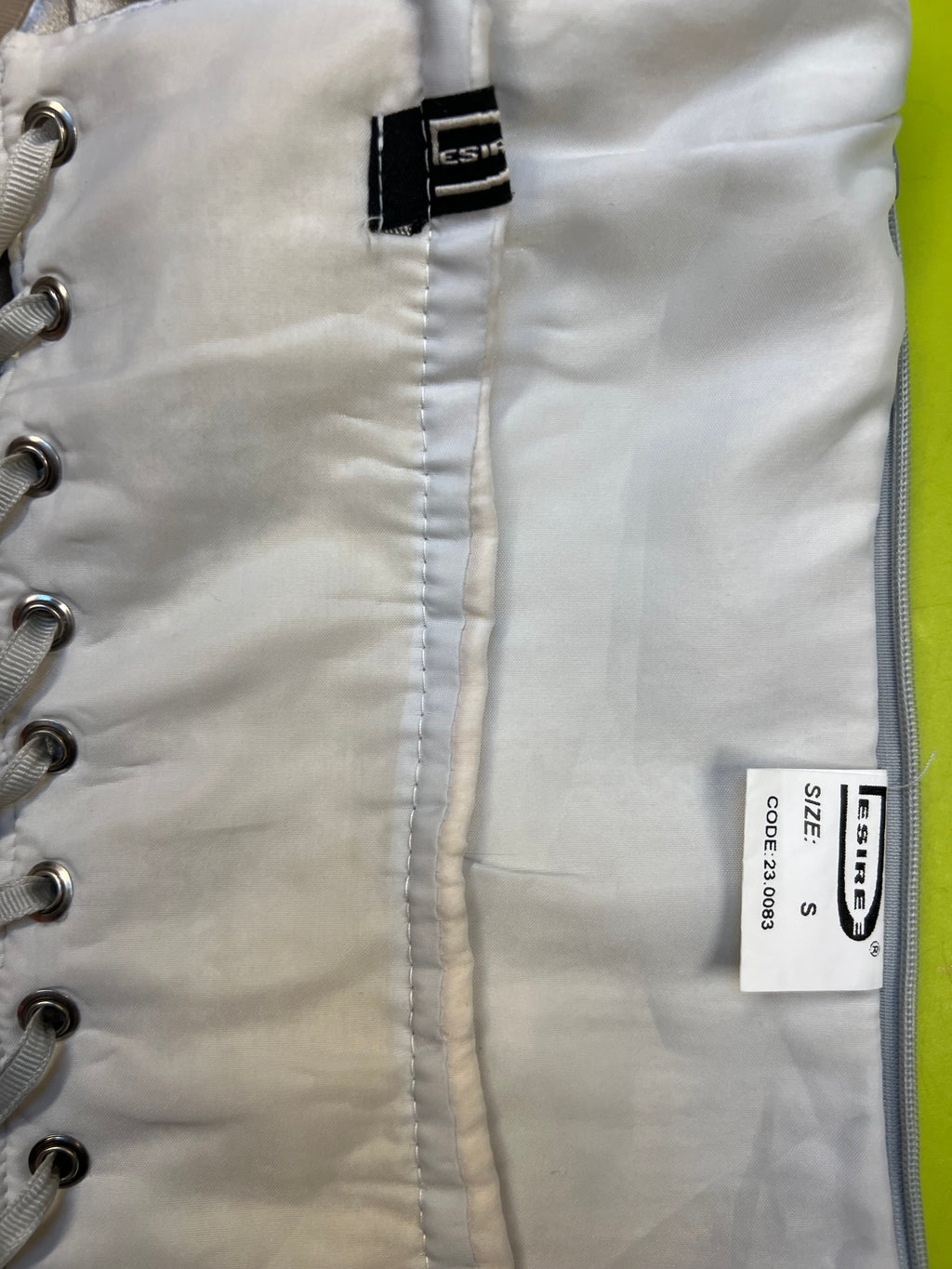 Silky Metallic Gray "Desiree" Corset Top