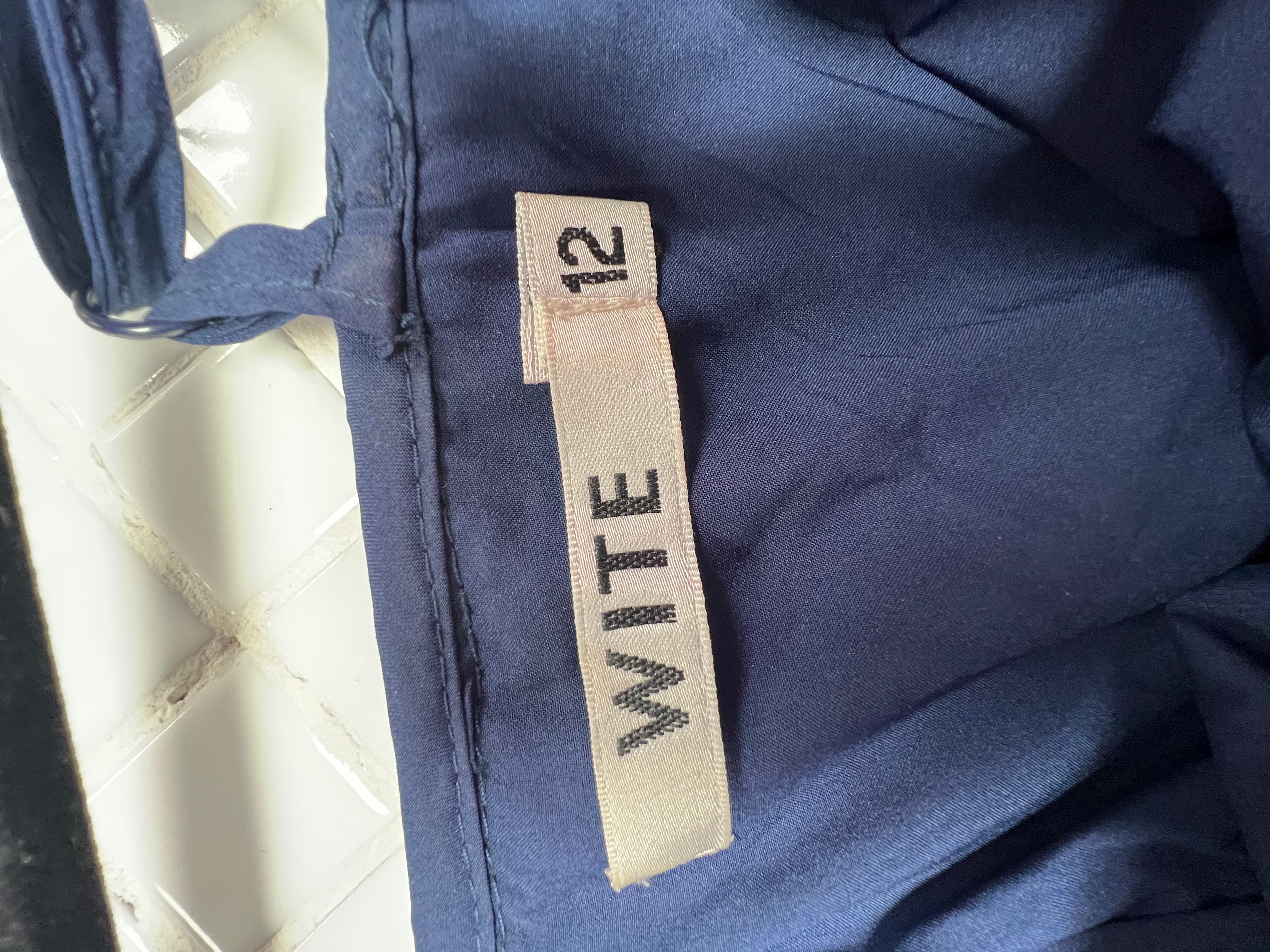 Navy Blue "Wite" Dress
