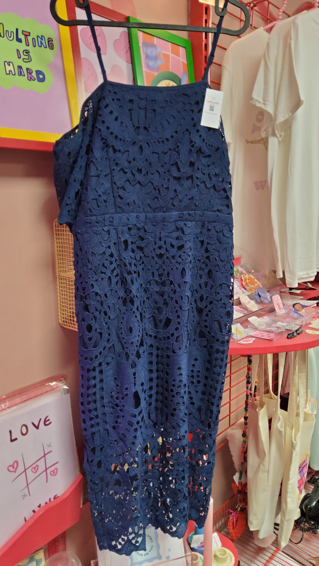 Navy Blue "Wite" Dress