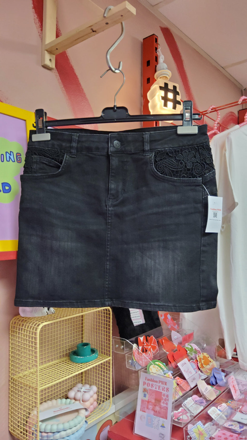 Black "Kookai" Jeans Skirt