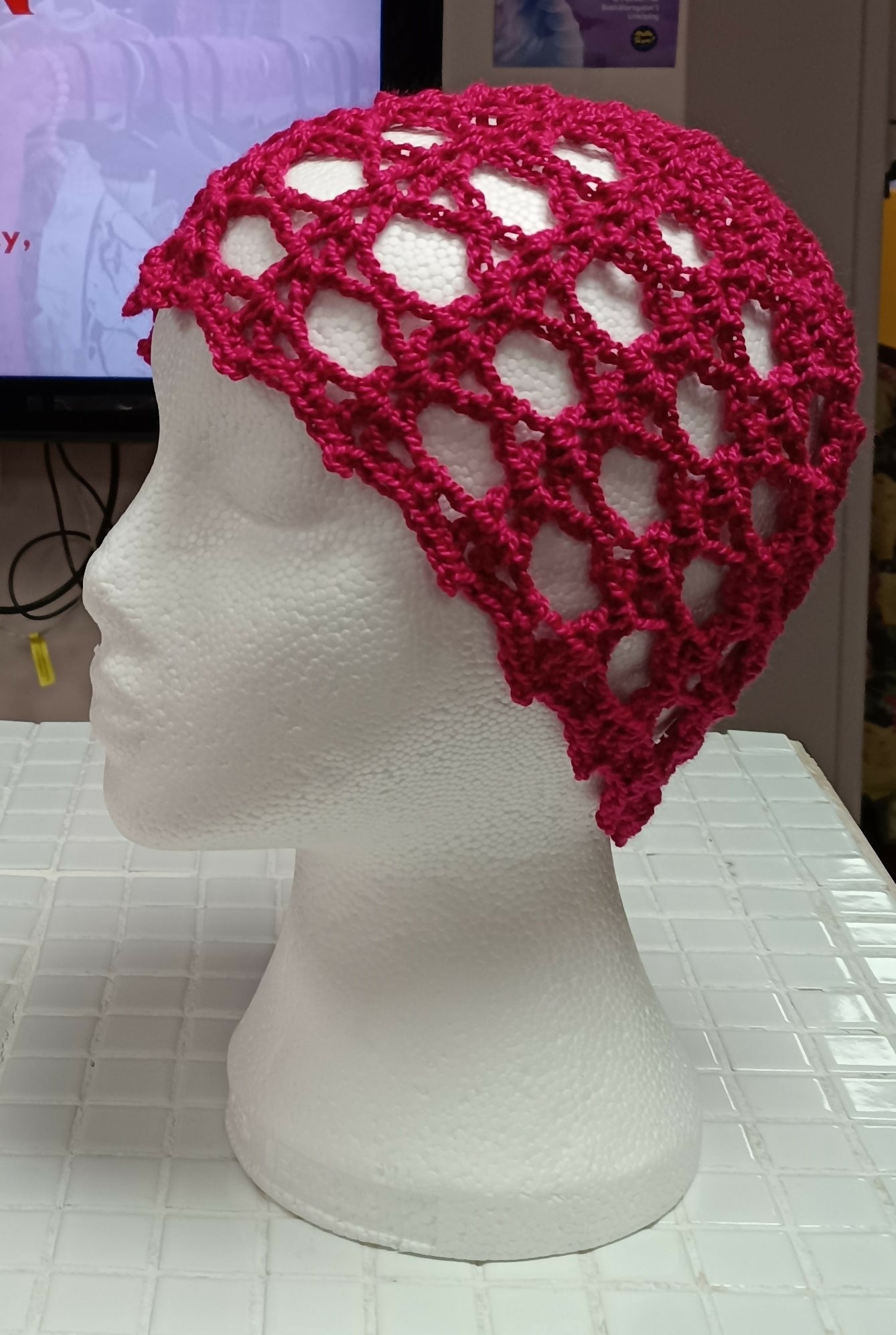 red beanie hat