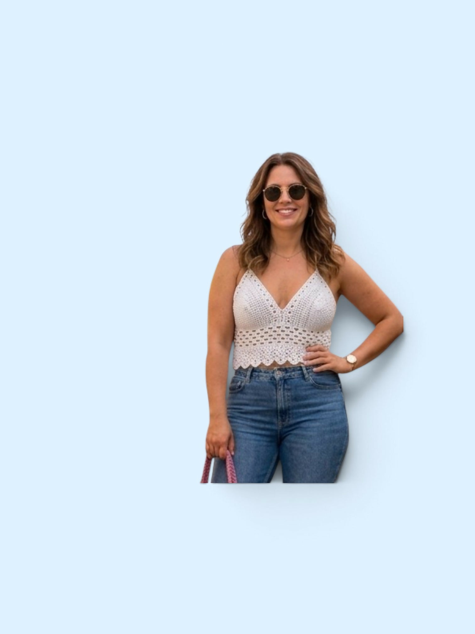White summer top-Large