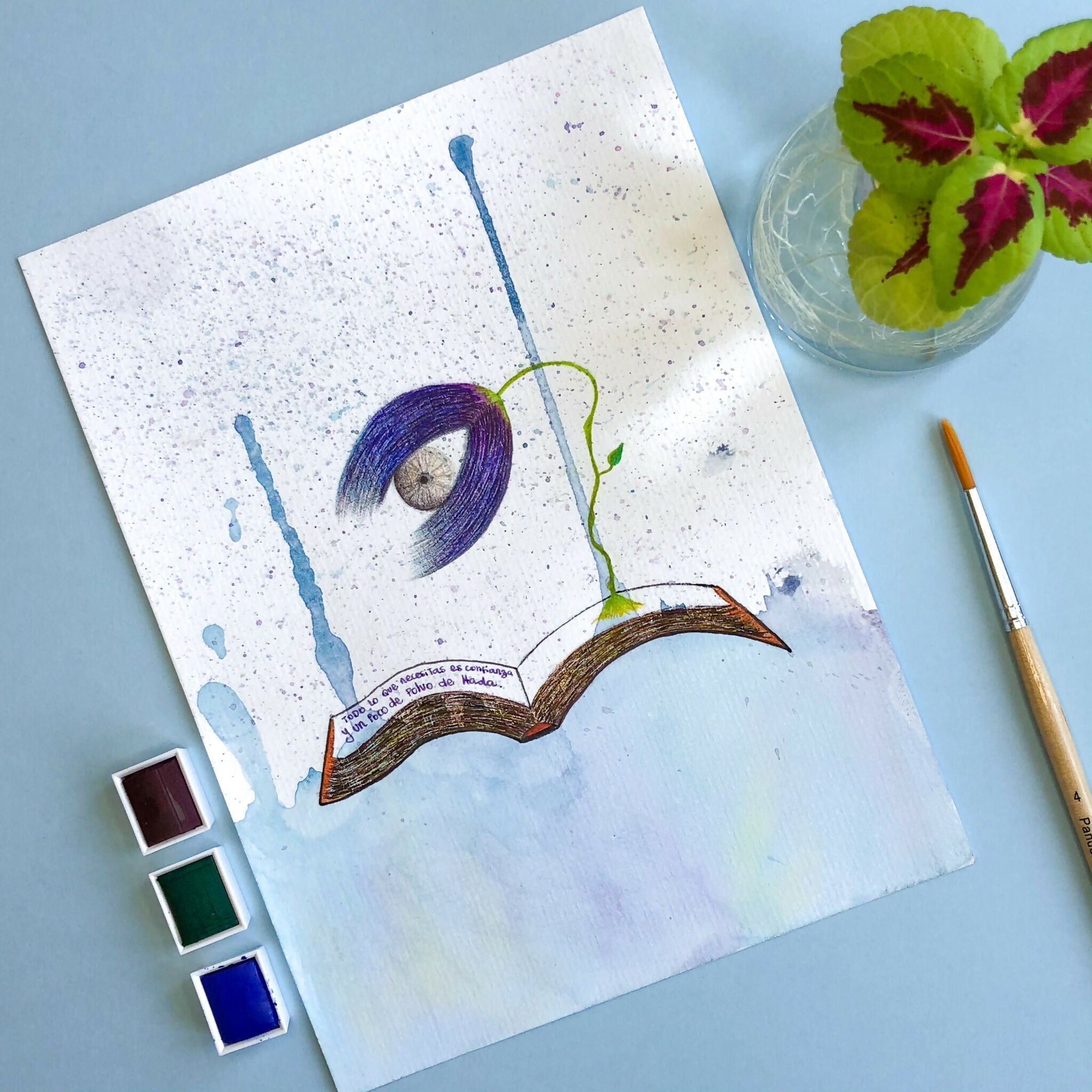 Reading Flower PRINT