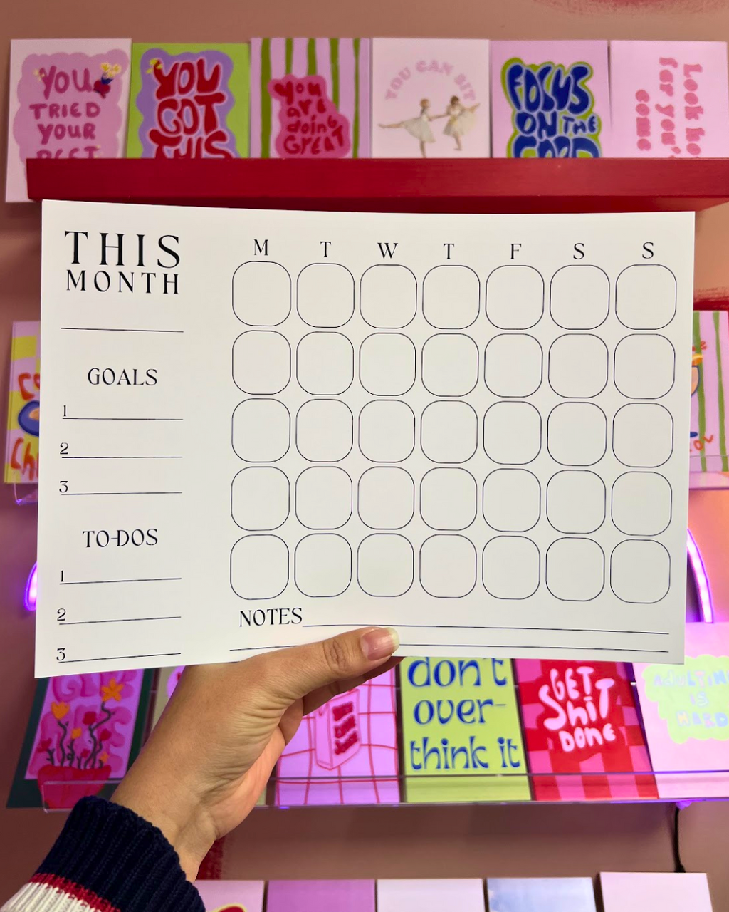 Calendar minimalistic collection