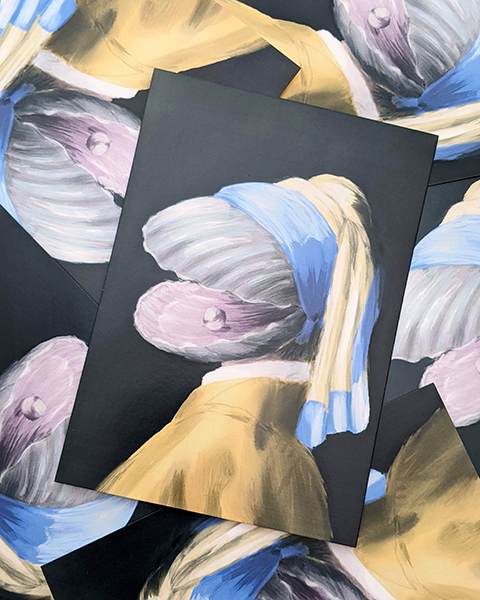 Mollusk with a pearl - Margindrawings - A4