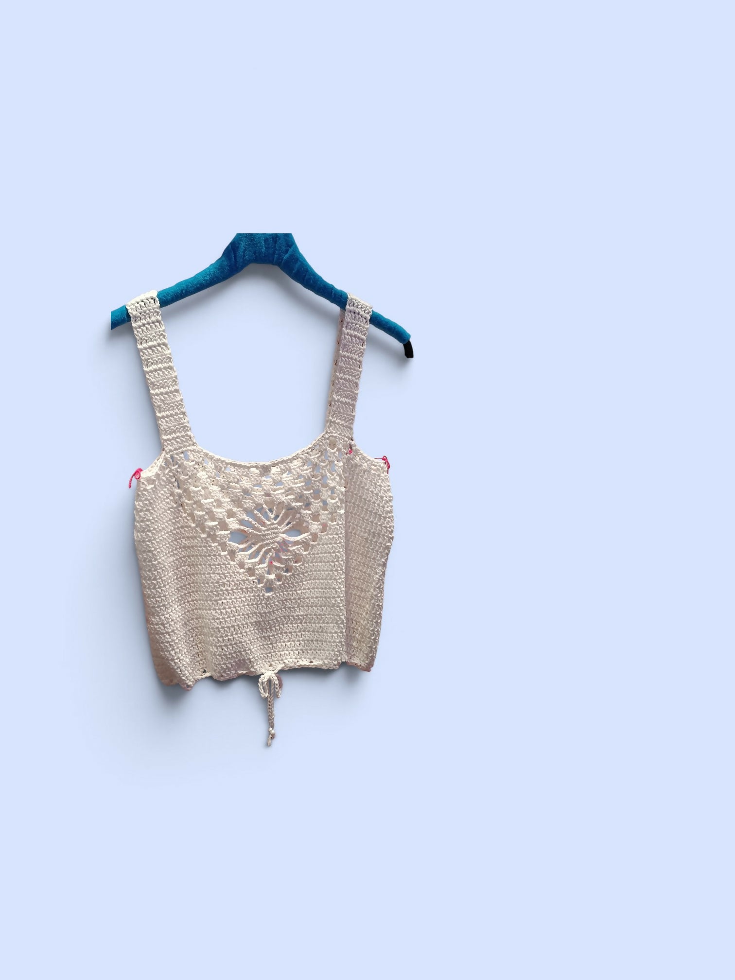 Tank top with openwork detail in the middle- Large