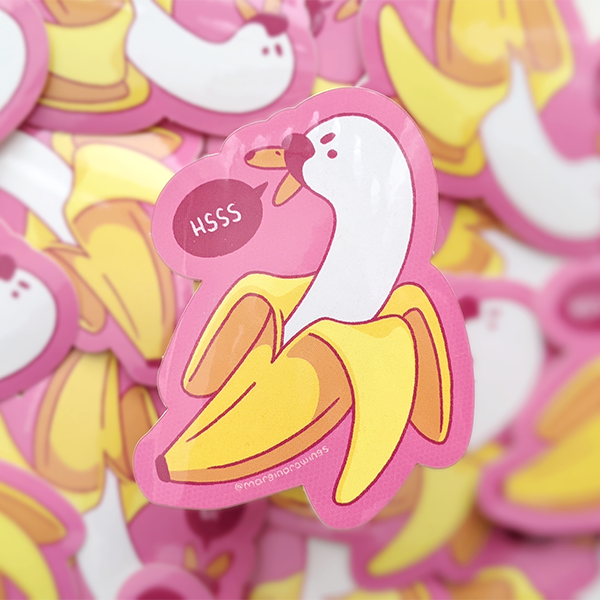 Swanana Sticker Margindrawings