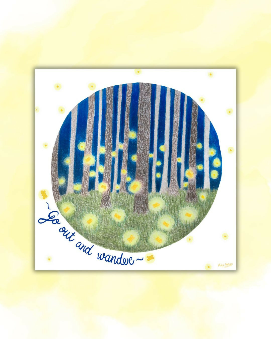 Go our and wonder POSTCARD