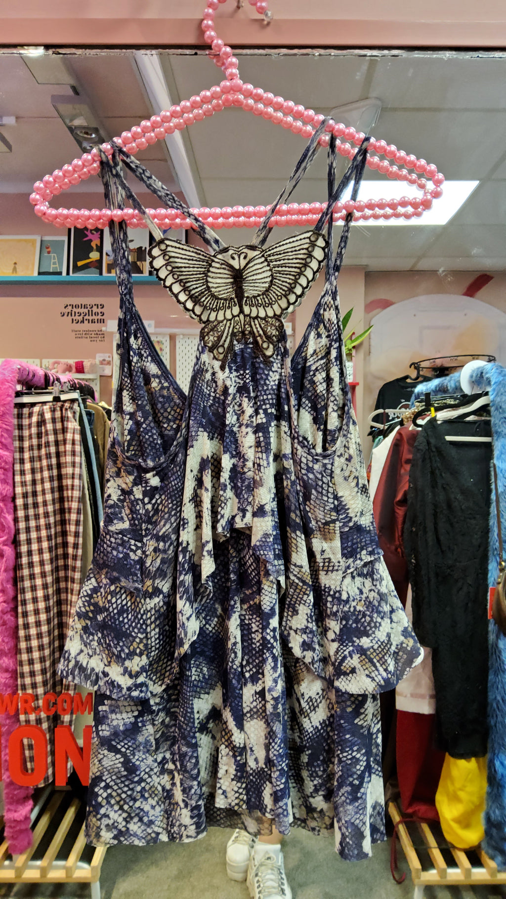 Kookai patterned butterfly detail top
