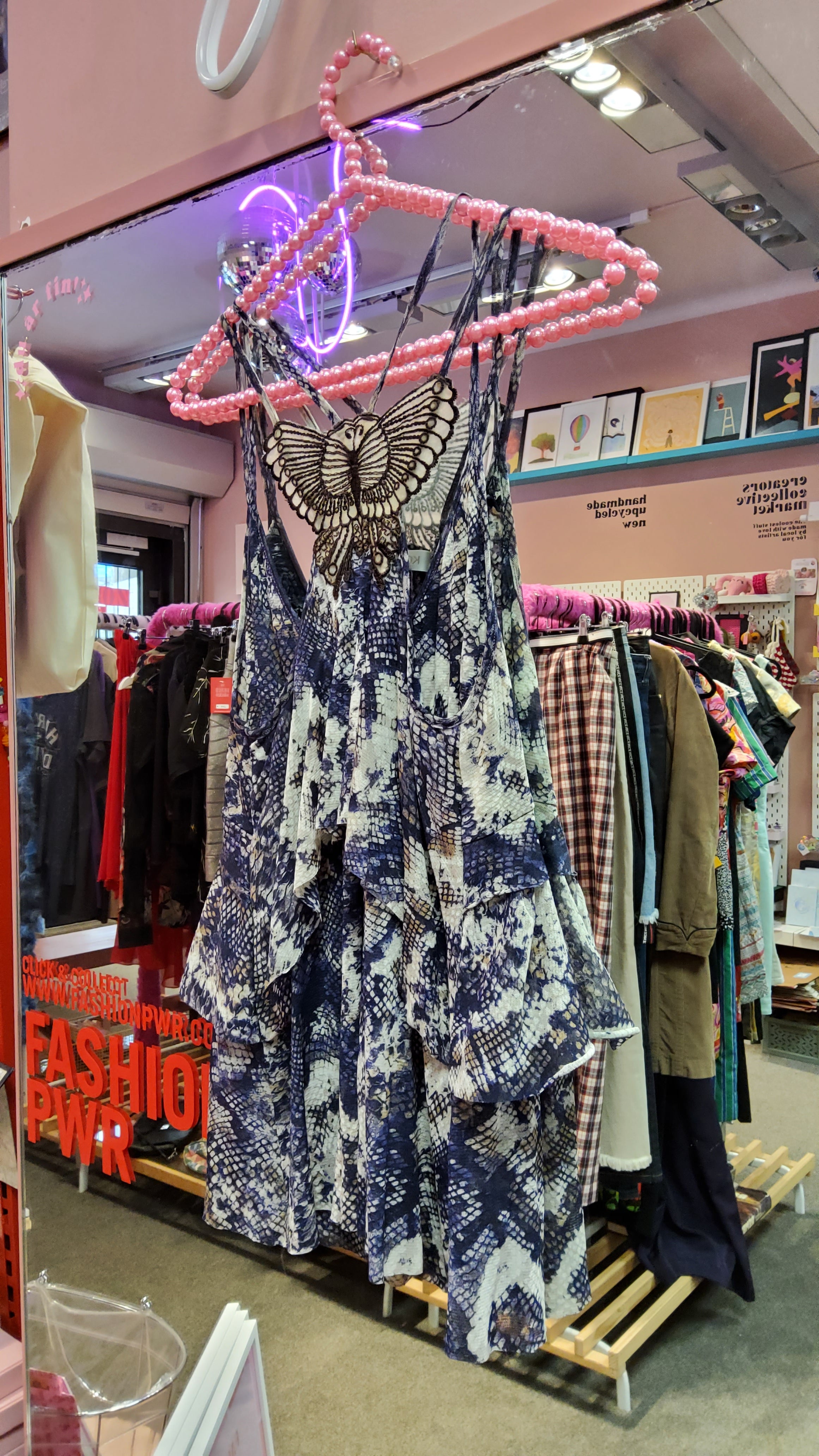 Kookai patterned butterfly detail top