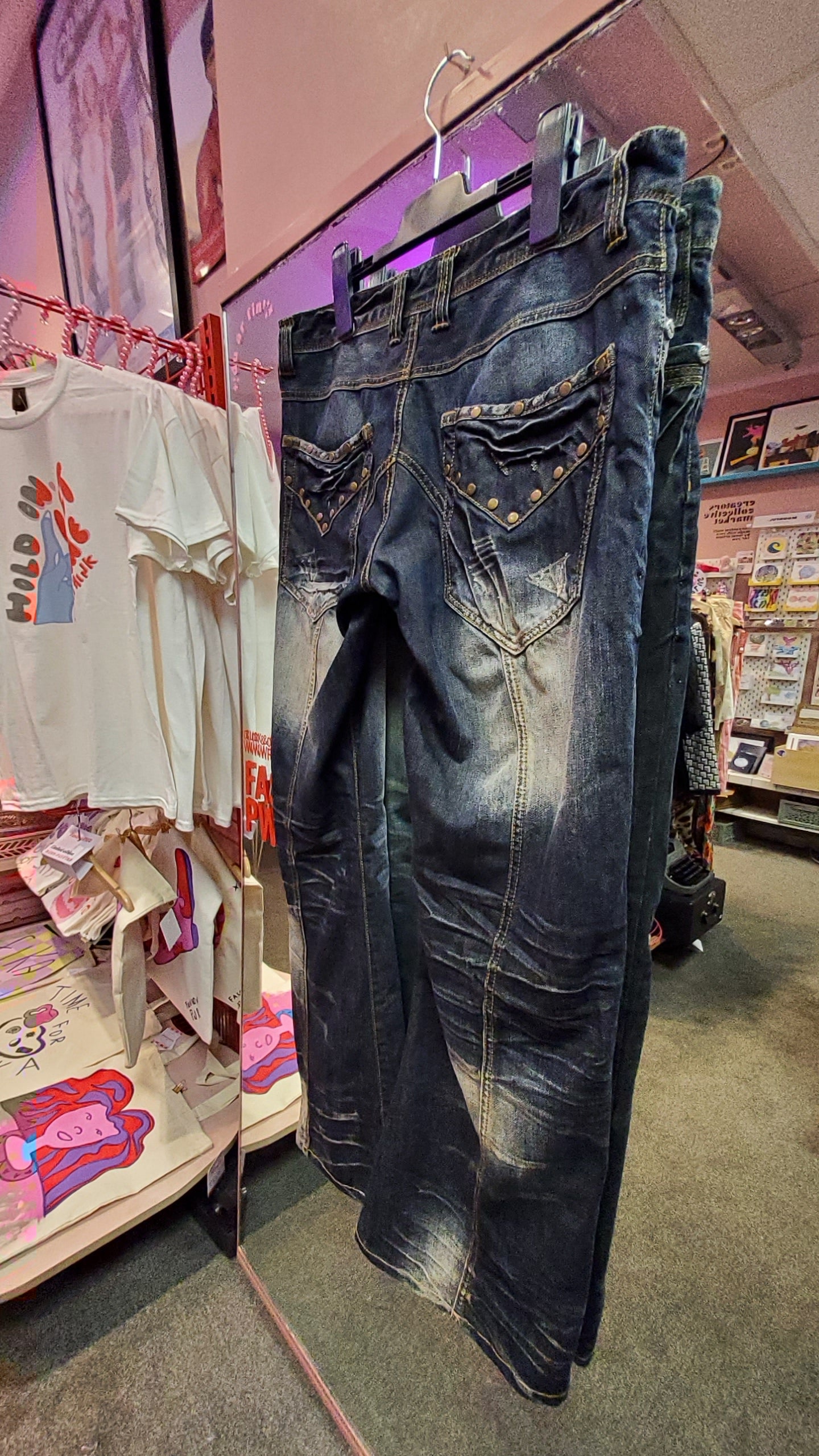 Y2k vibes studs pants