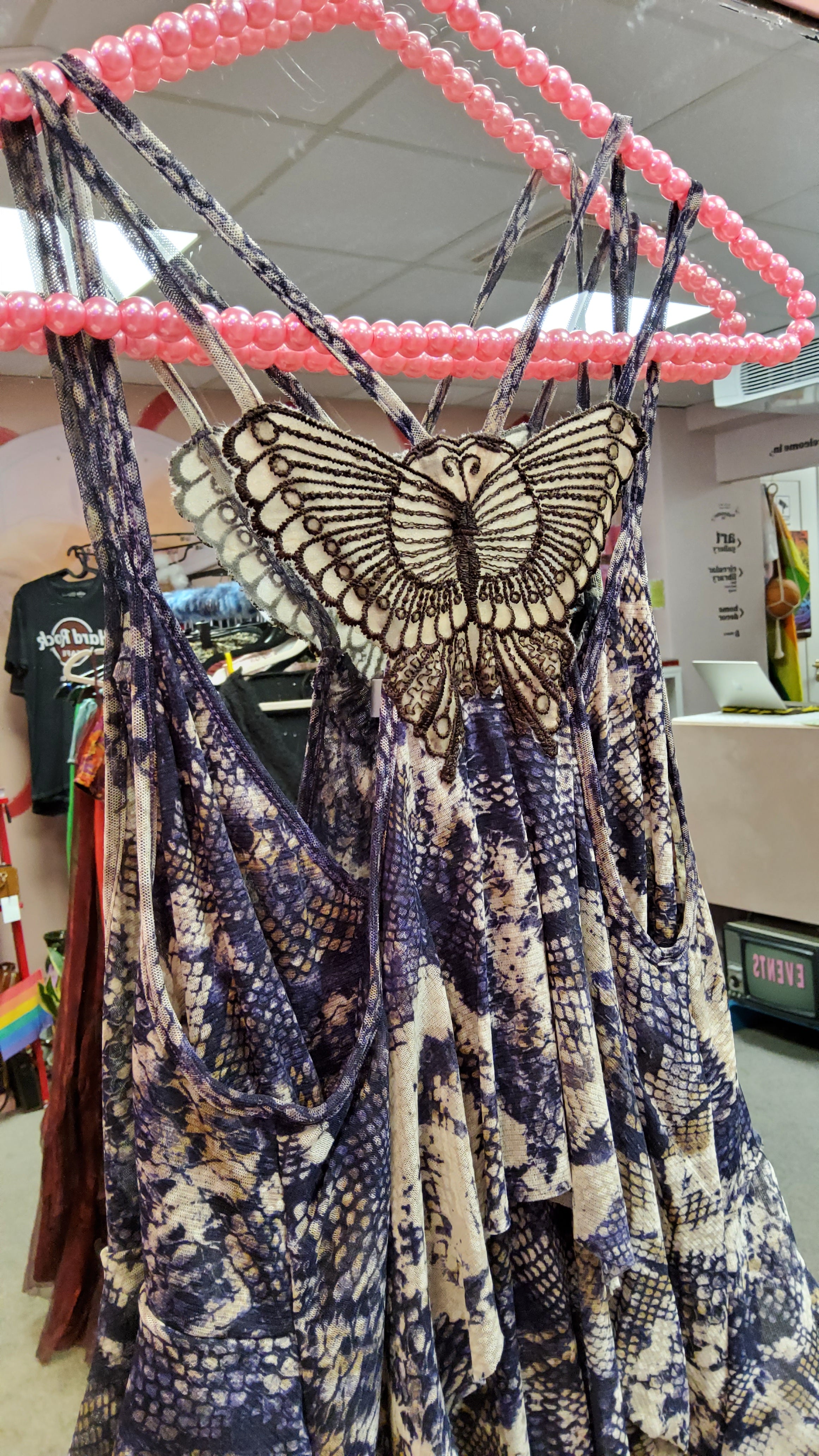Kookai patterned butterfly detail top