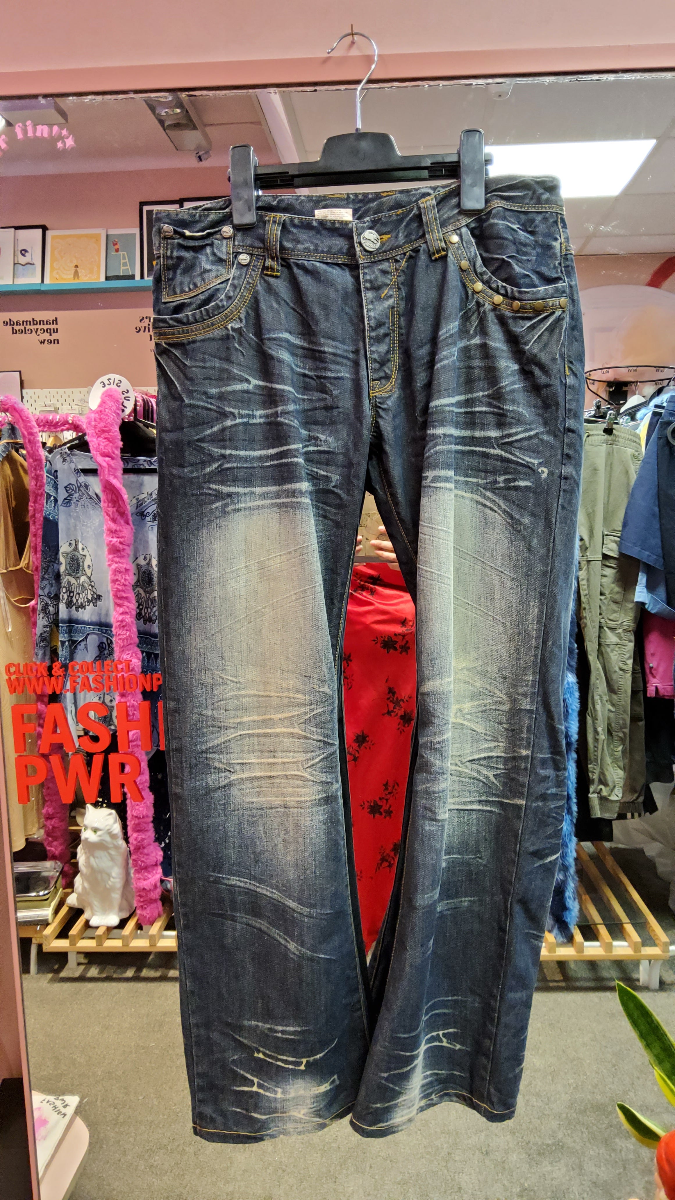 Y2k vibes studs pants