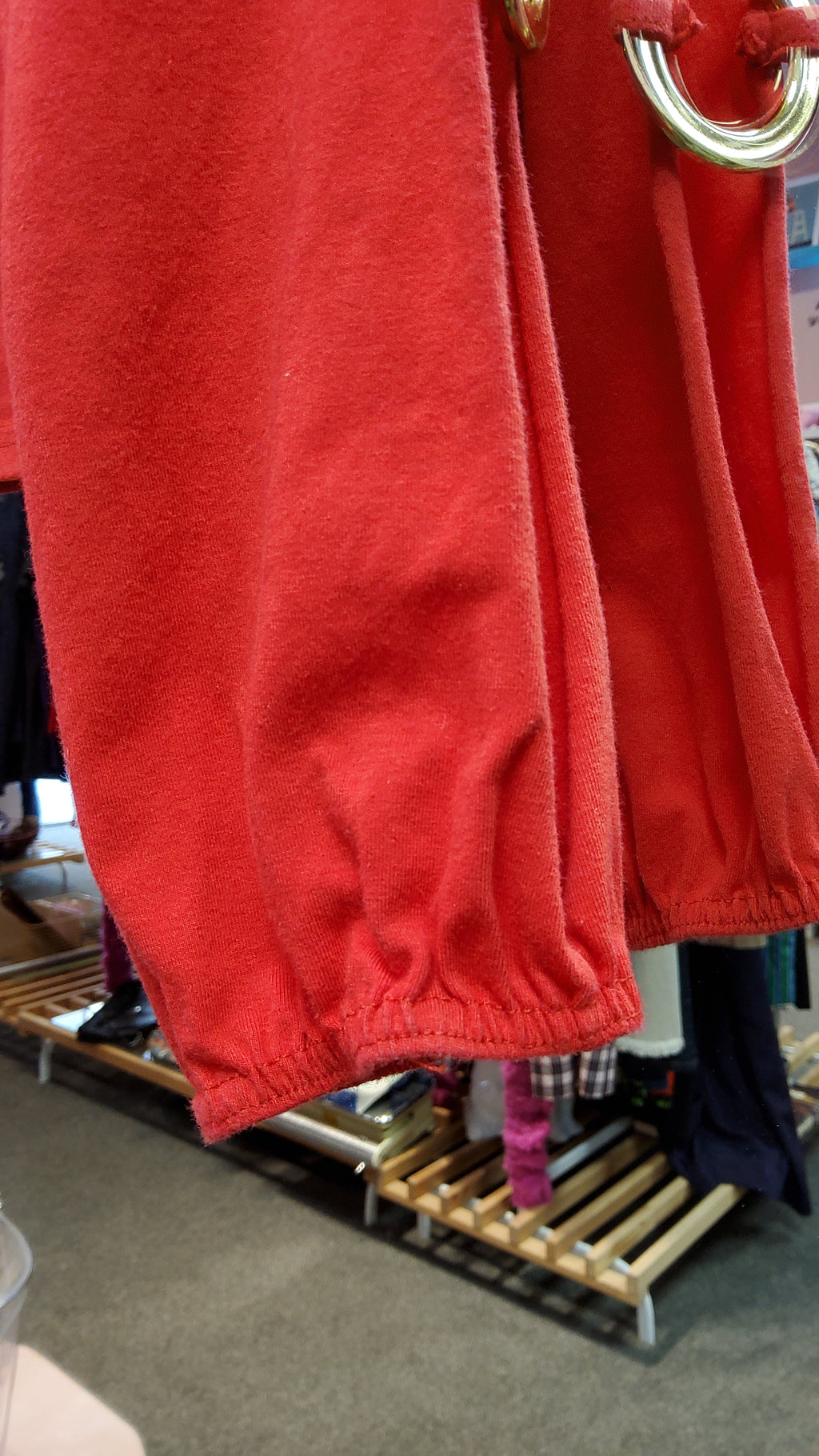 Y2K vibes Miss Lisa red top with golden details