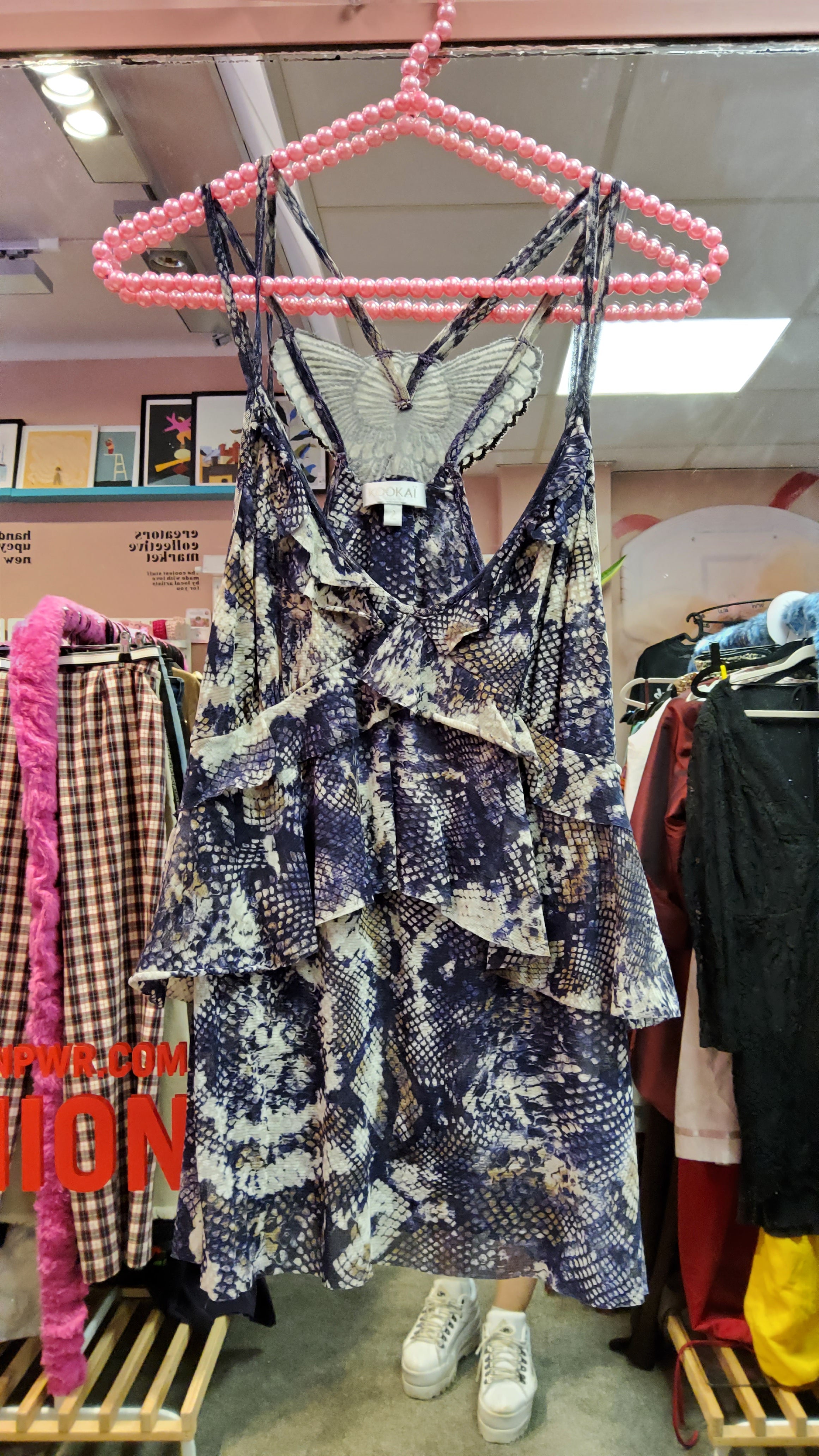 Kookai patterned butterfly detail top