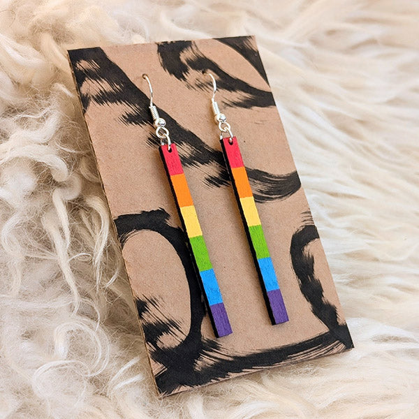 Pride Stripe Earrings | margindrawings